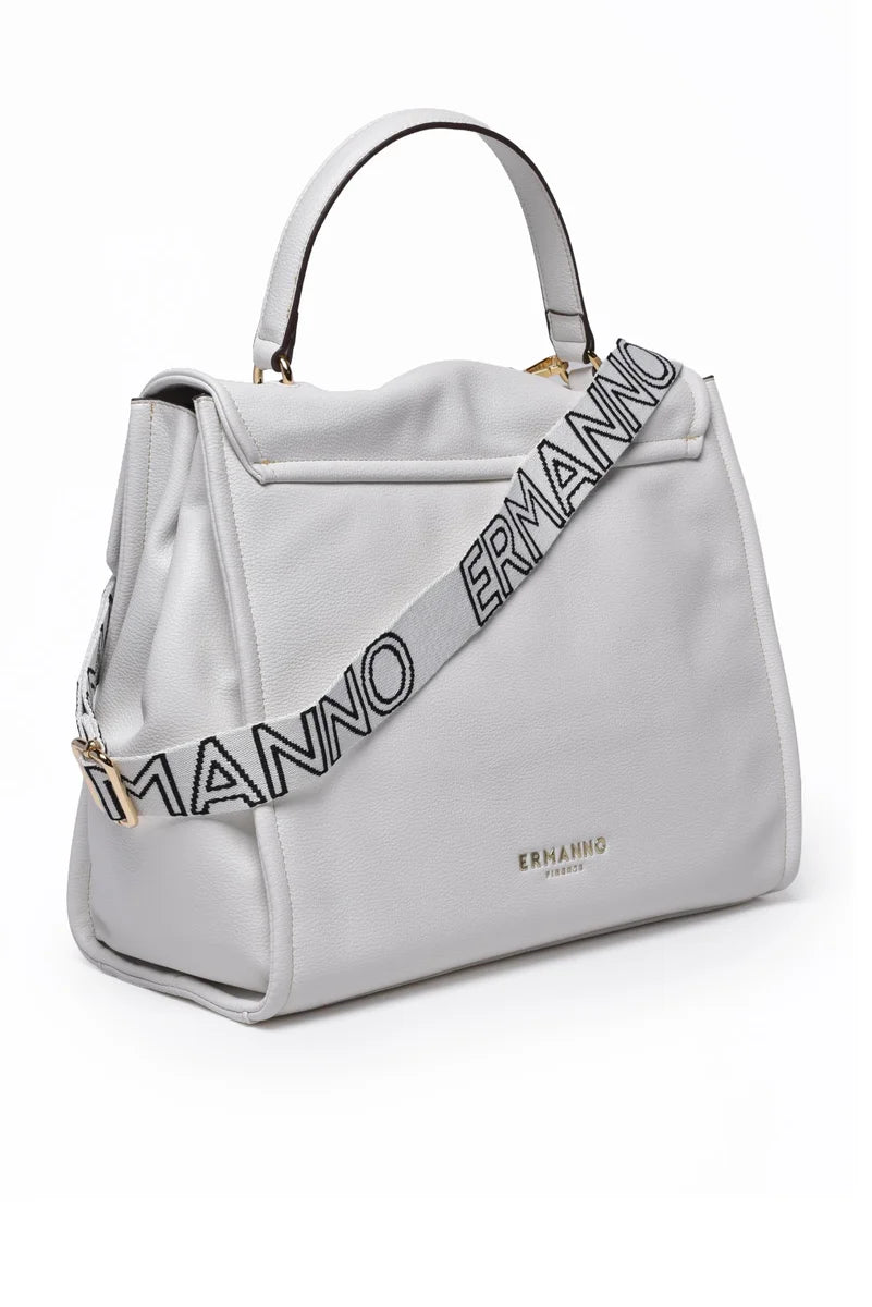 Flap Treasure Handbag - White