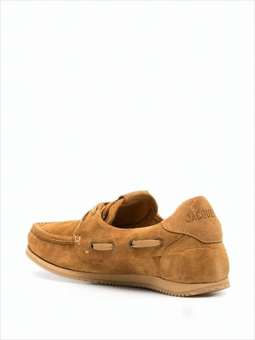 Moccasin Stitch Brown Loafers With Low-Profile Rubber Sole
