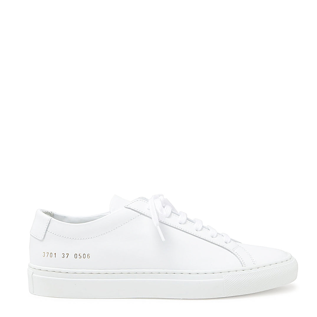 White Leather Achille Low-Top Sneakers