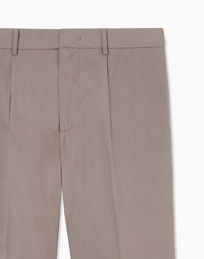 Straight Fit Front Back Slit Trousers