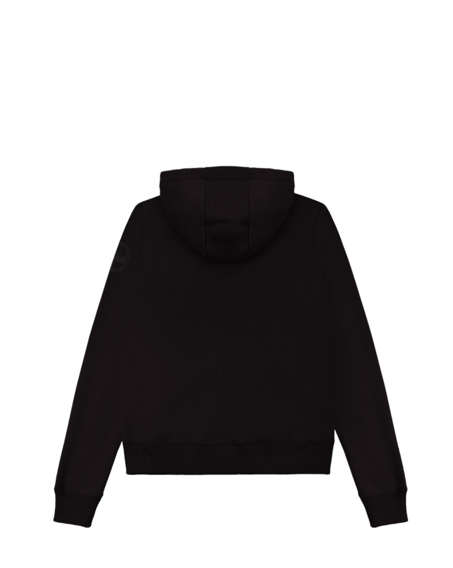 Black Zip-Up Hoodie Sweatshirt