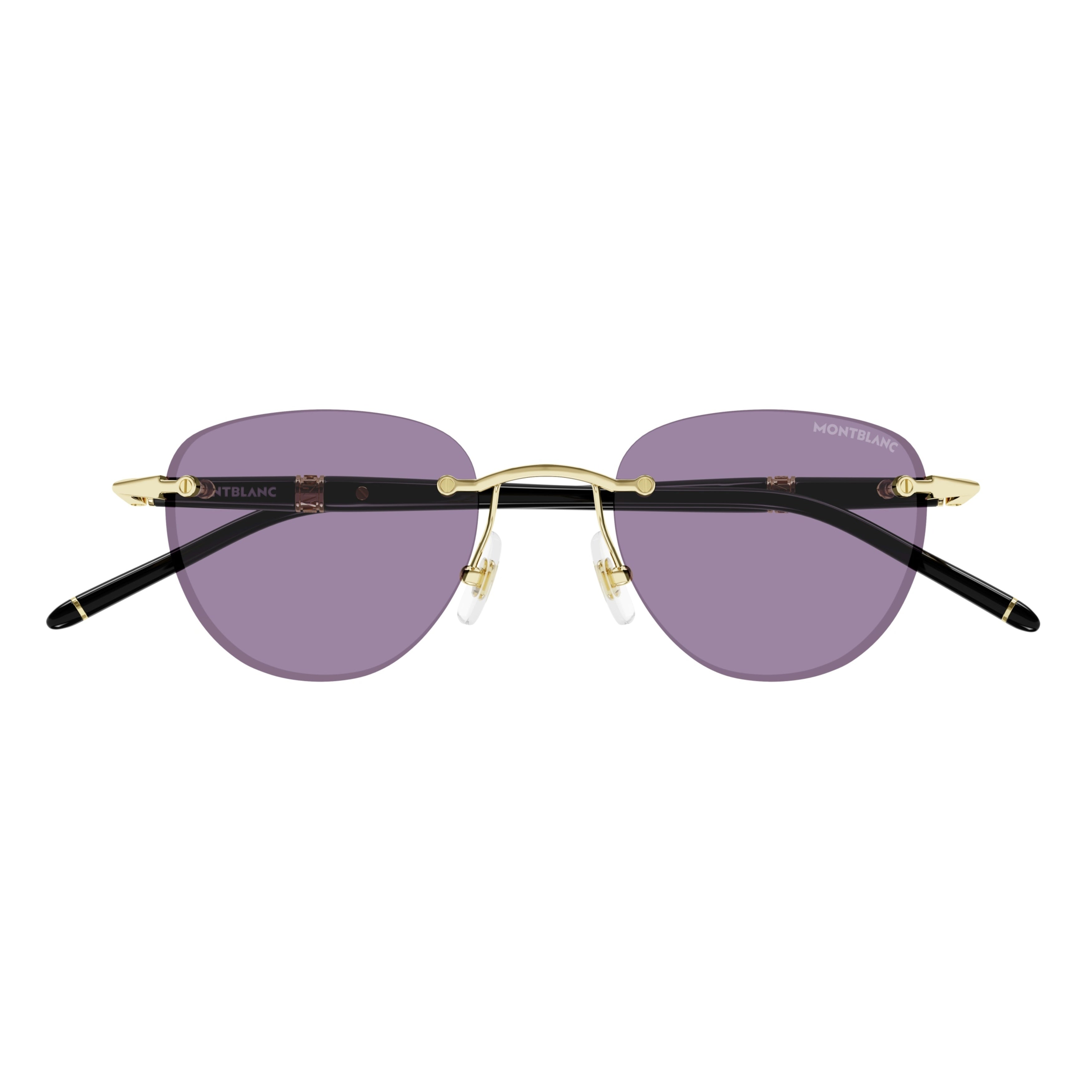 Mb0412s Rimless Cat-Eye Sunglasses with Gold-tone Accents