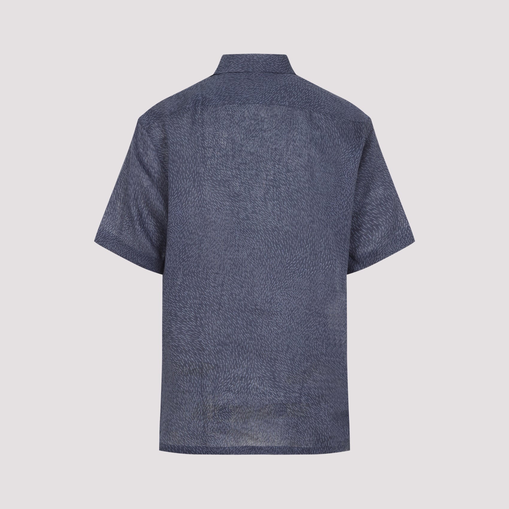 Textured Linen Button-Up Shirt