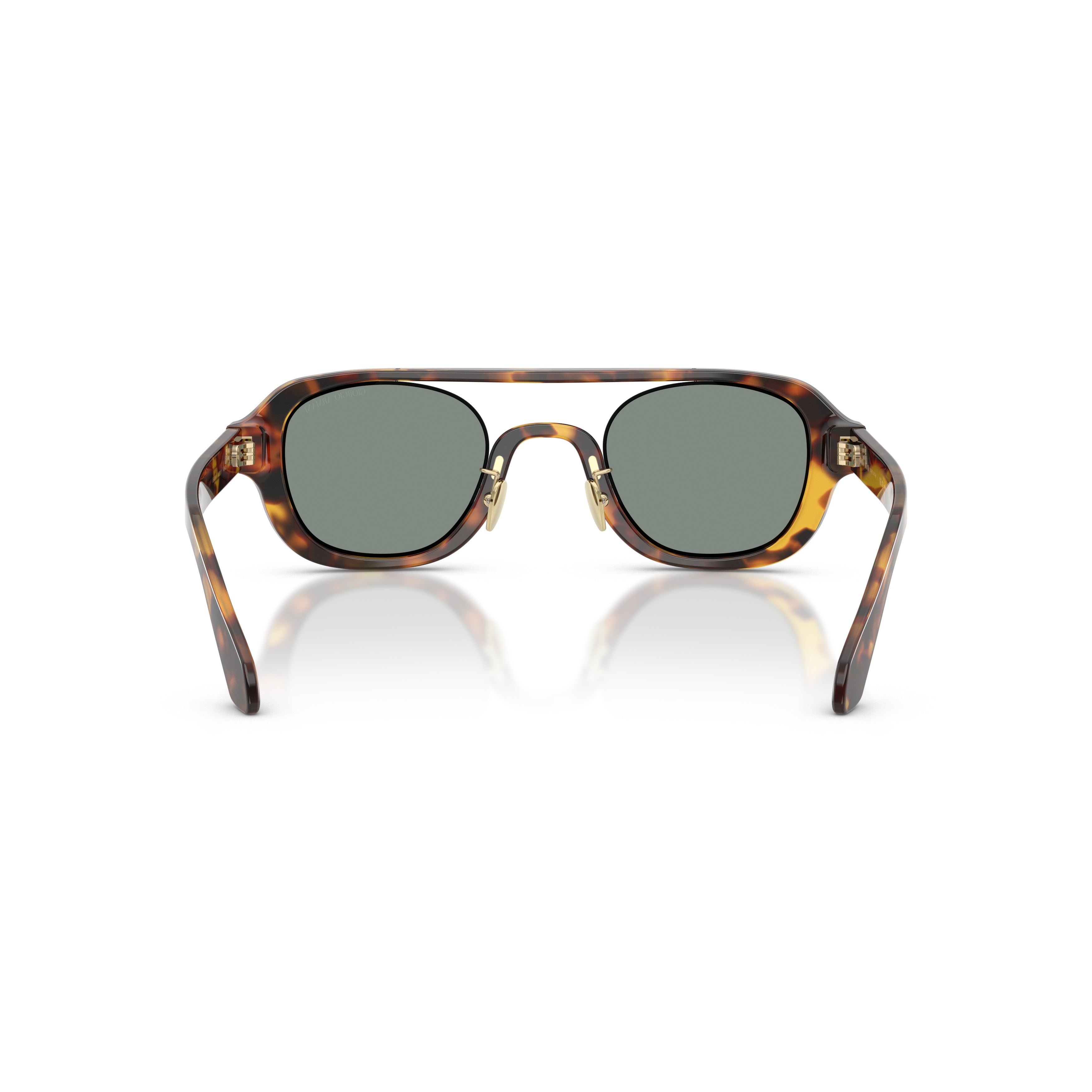 0ar8247 Bold Tortoiseshell Acetate Sunglasses with Adjustable Nose Pads