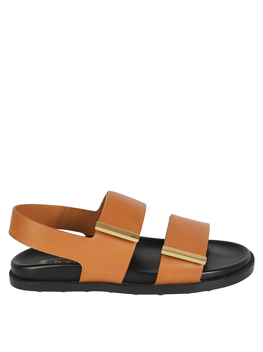 Calfskin Sandals With Wide Straps