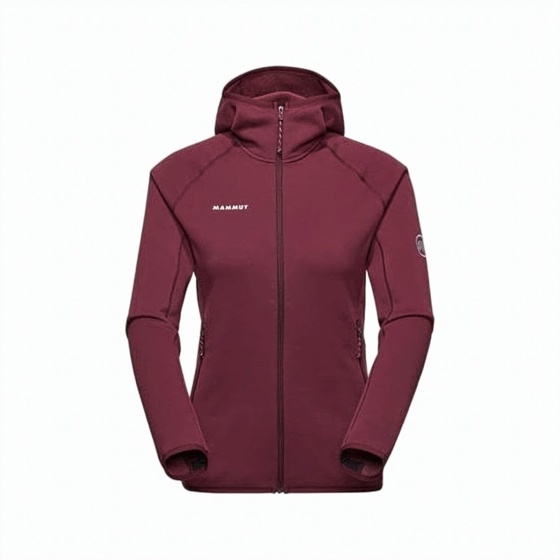 Fitted Burgundy Jacket with High Collar