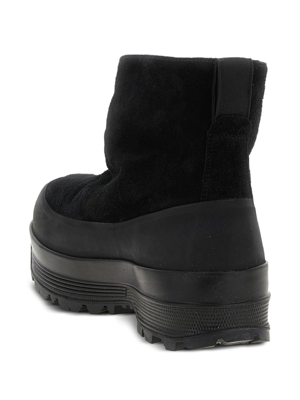 Suede Ankle Boots With Compass Logo