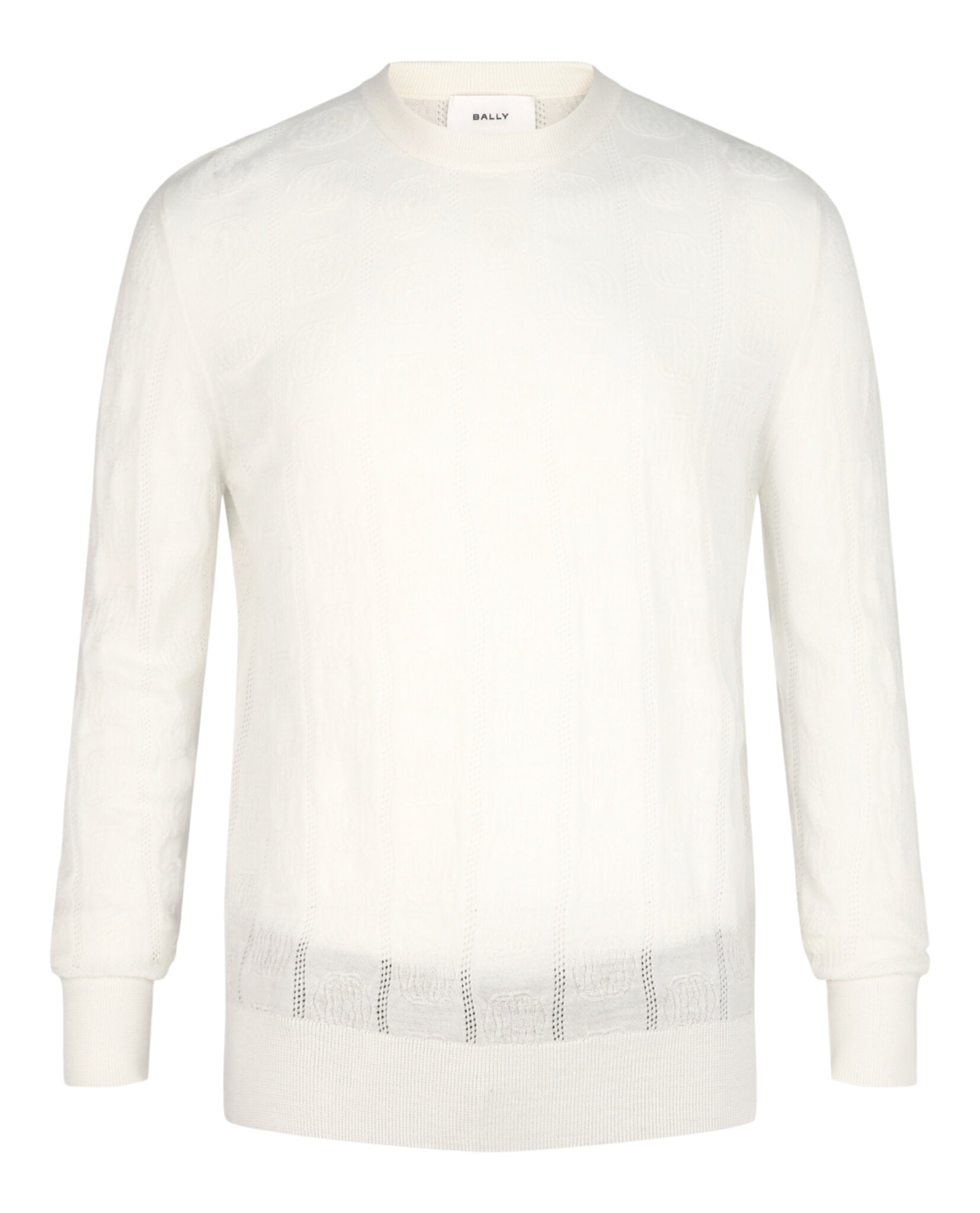 Textured-Knit Crewneck Sweater