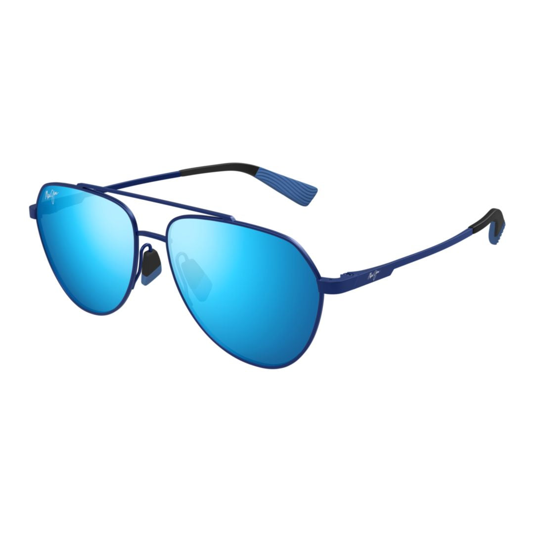 Waiwai Teardrop-Shaped Sunglasses with Double Bridge Design
