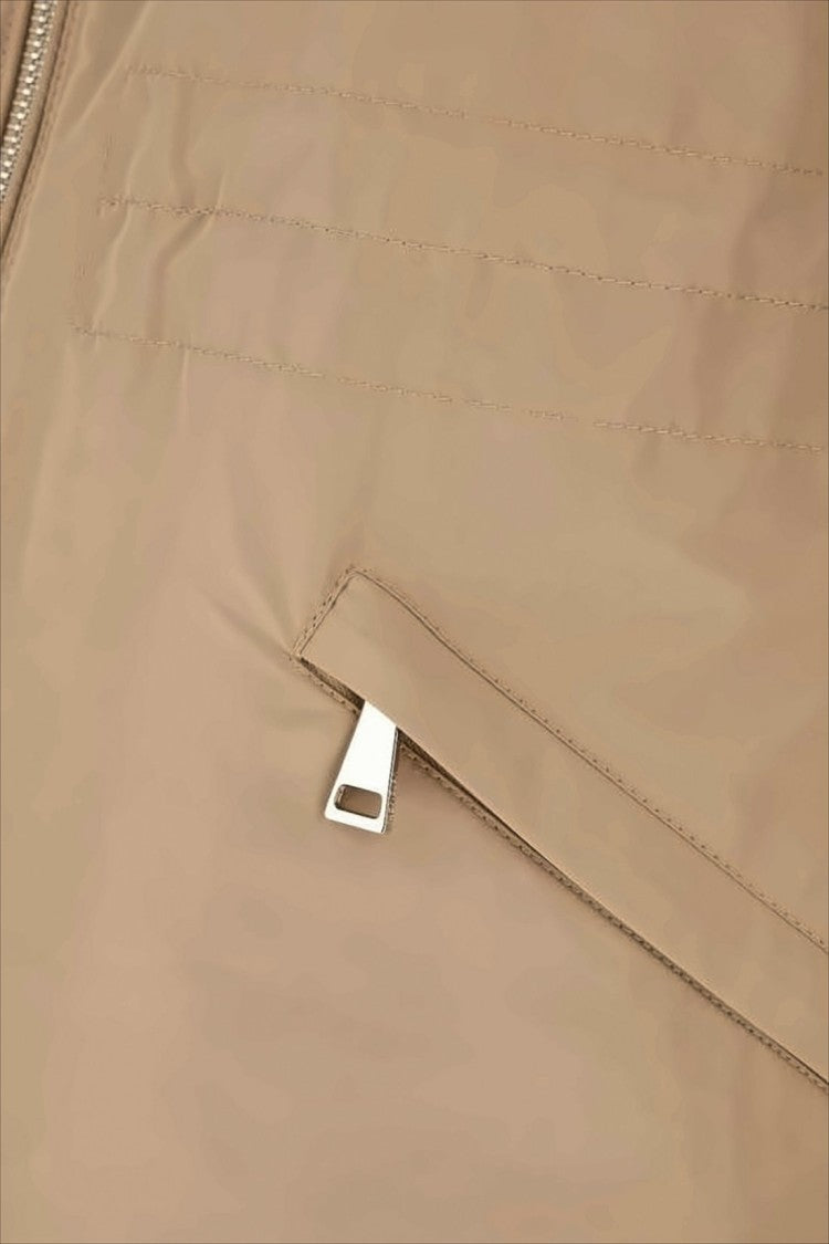Lightweight High-Collar Moncler Jacket with Flap Pockets