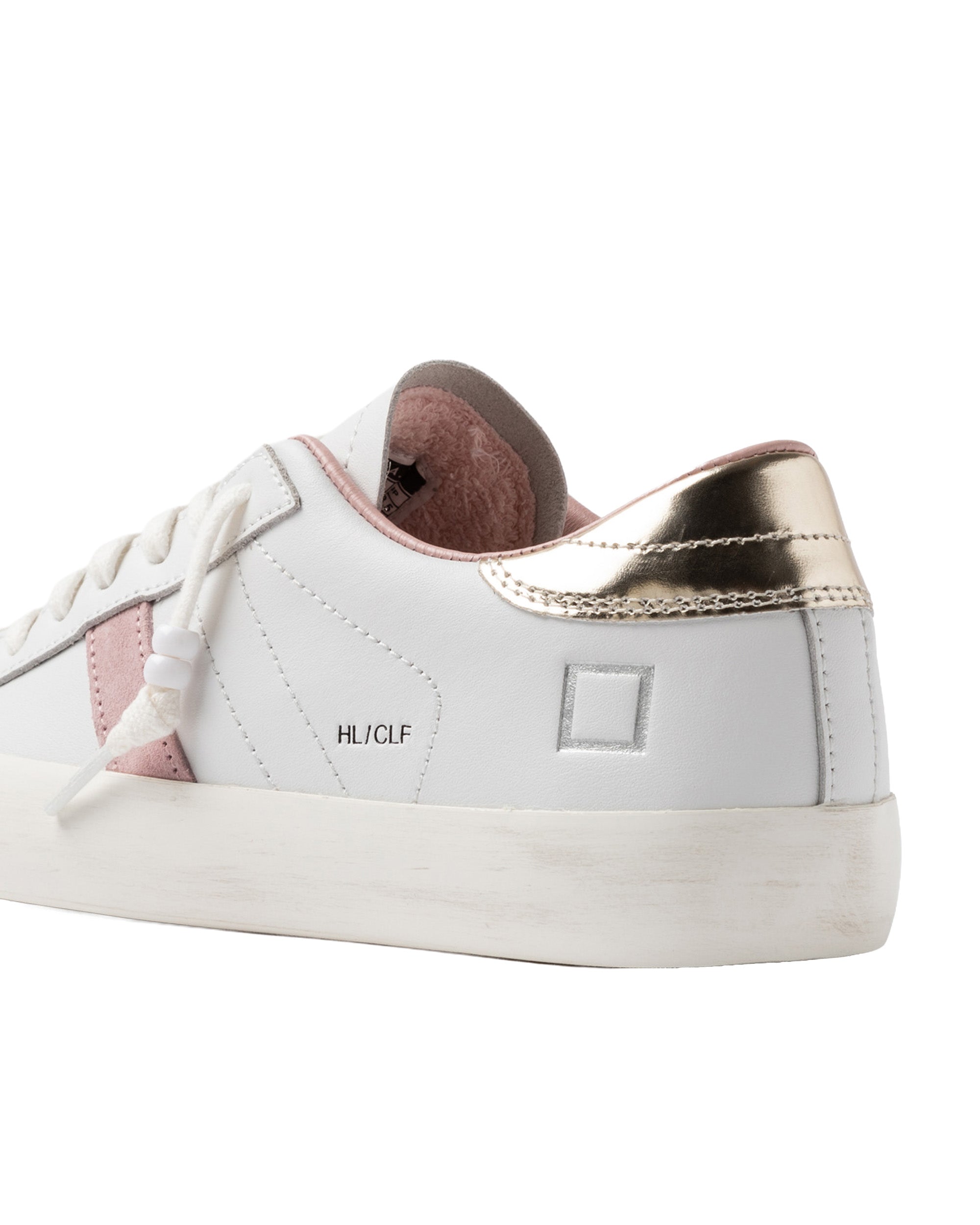 Hill Low-Calf Sneakers in White Platinum
