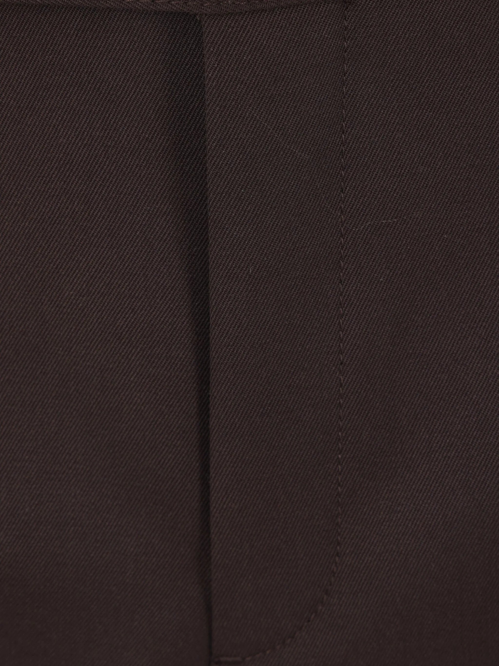 Brown Pantalone Slim Fit Tailored Trousers