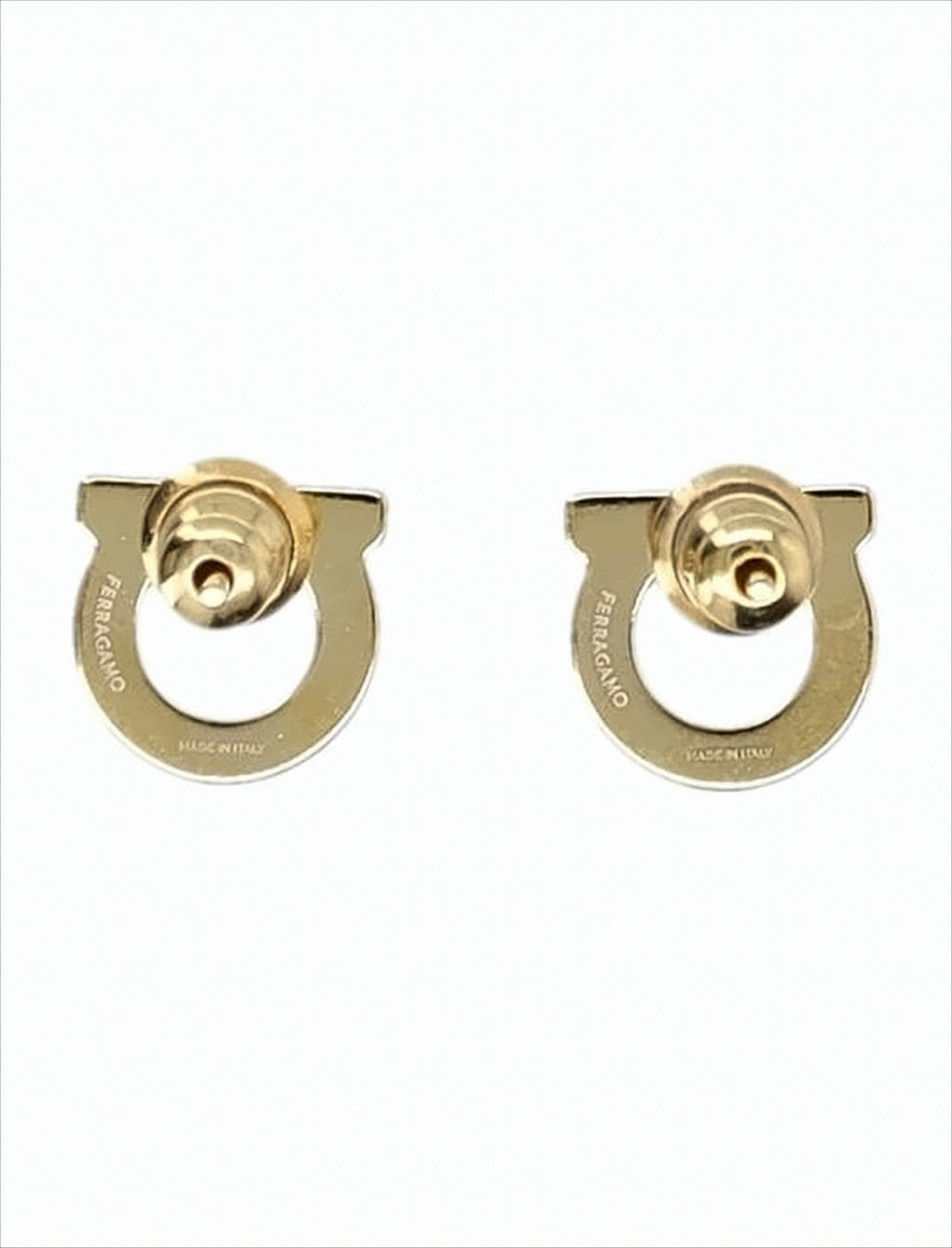 Open Hoop Earrings with Sparkling Stone Accents in Polished Gold-tone Finish