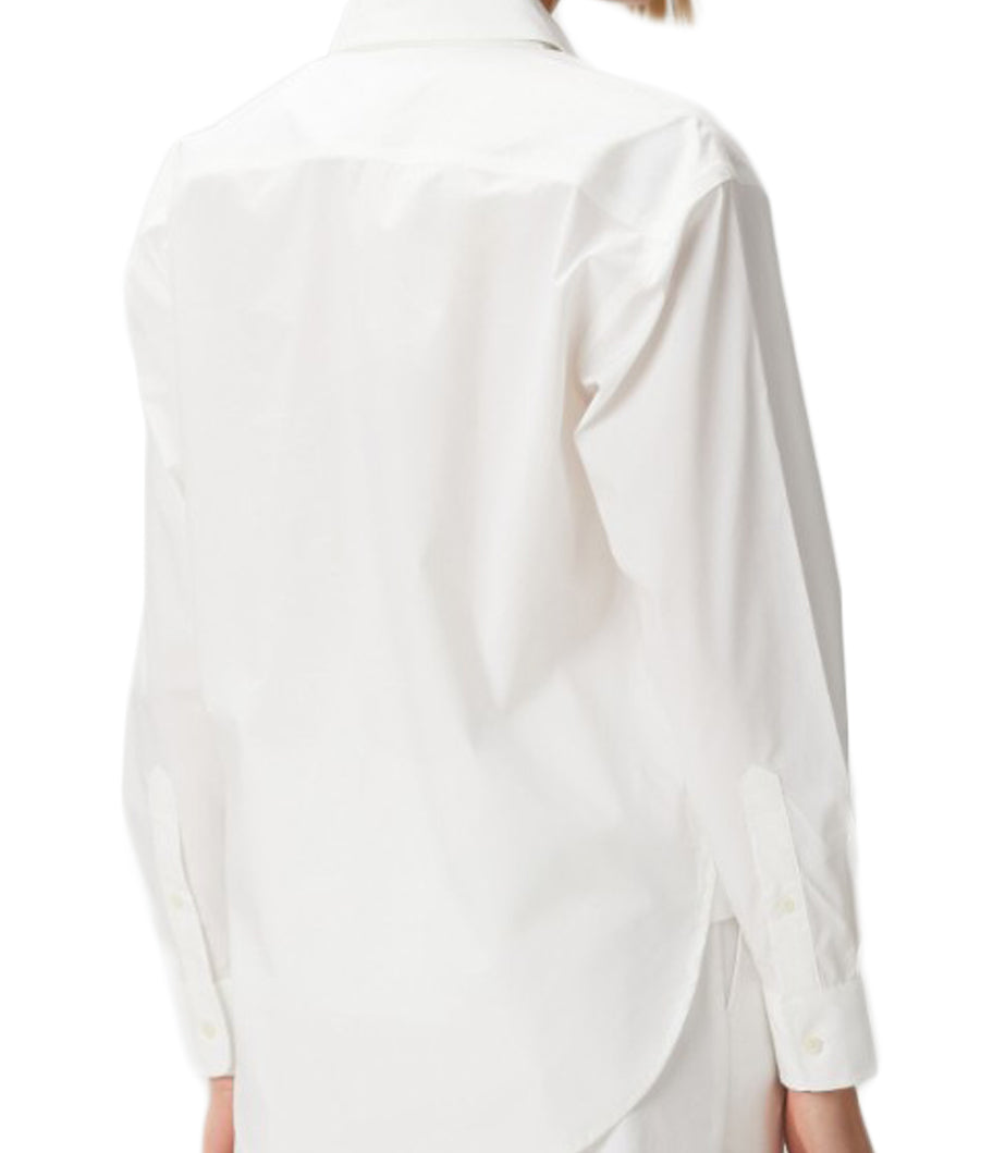Relaxed-Fit Long Sleeve Stretch Cotton Shirt