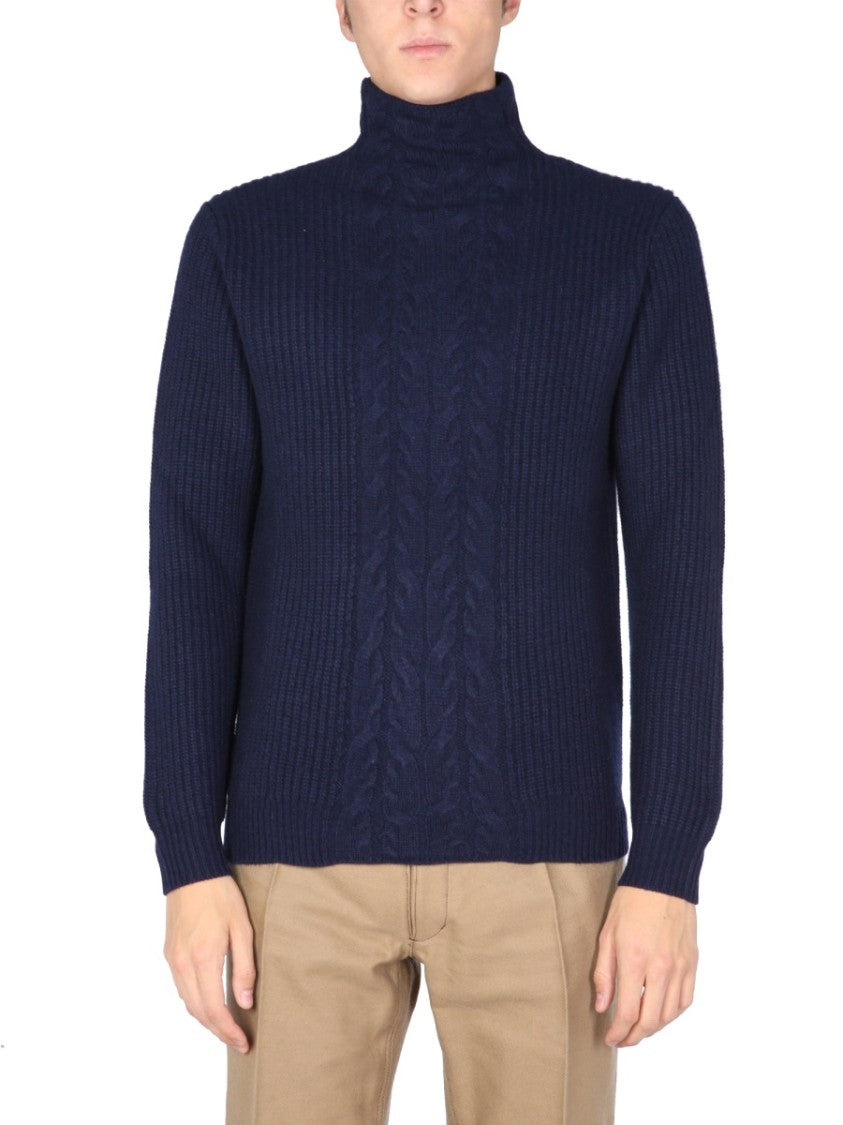 Navy Blue Turtleneck Sweater