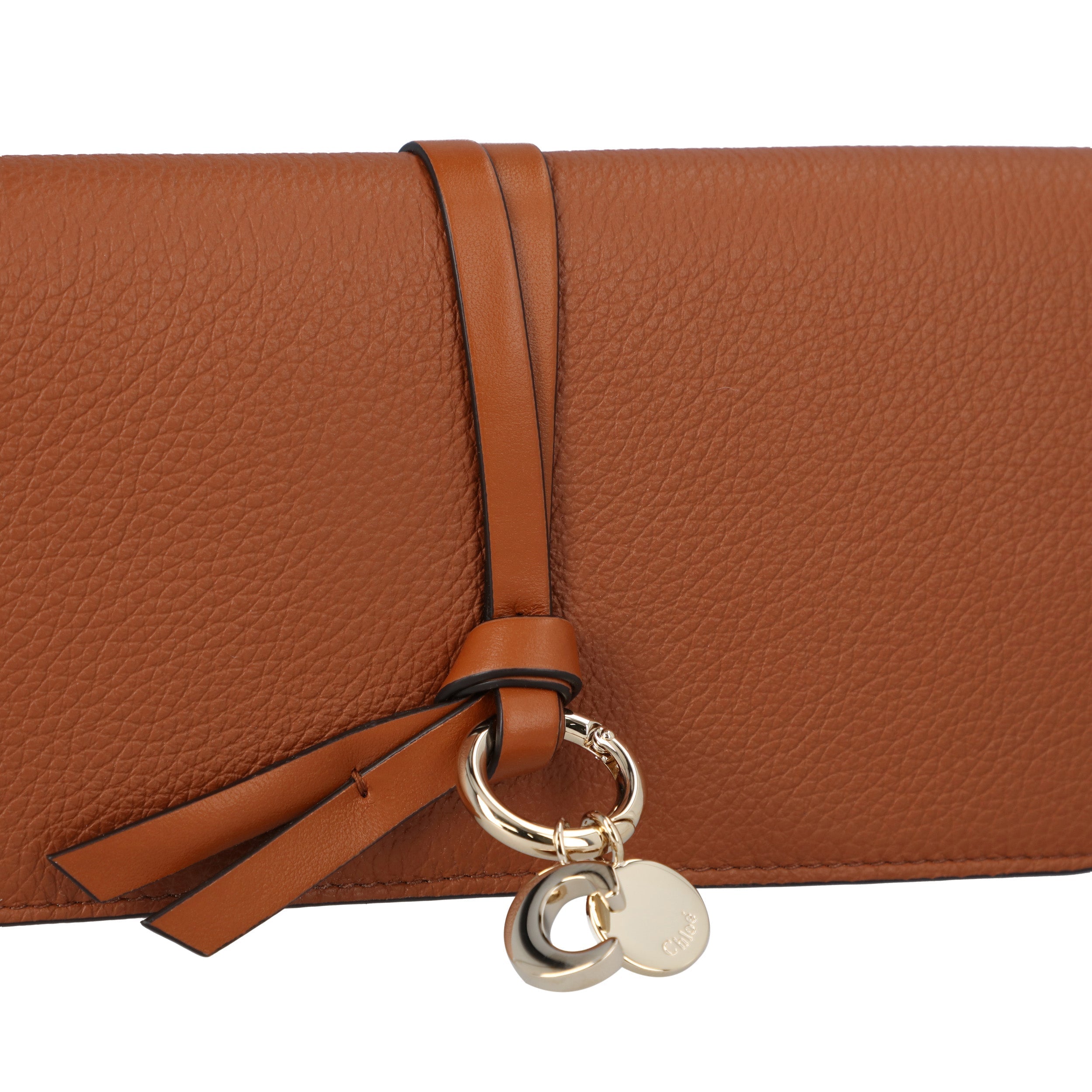 Alphabet Wallet With Flap Brown