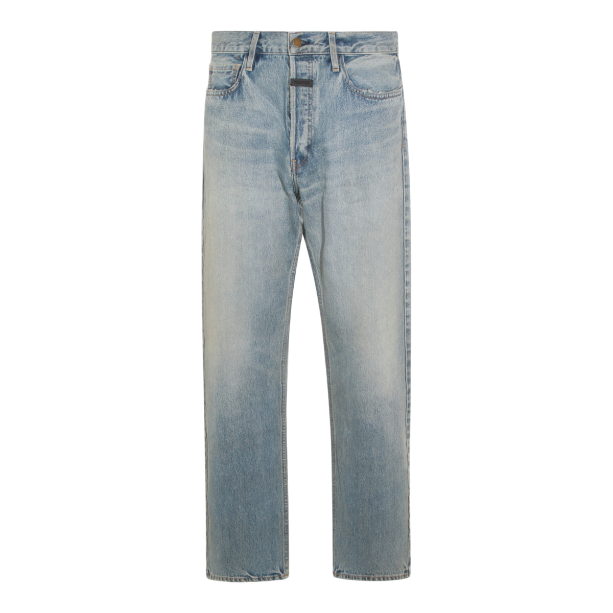 Classic Straight-Leg Jeans in Light Blue Wash