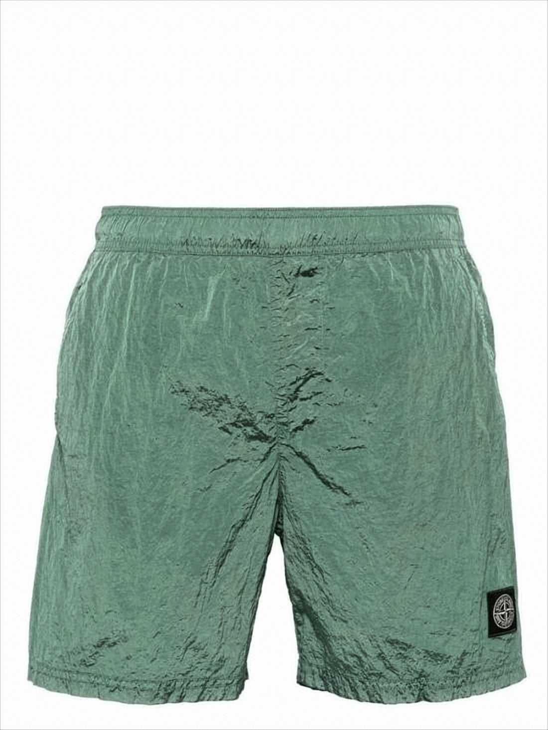 Crinkled Texture Swim Shorts