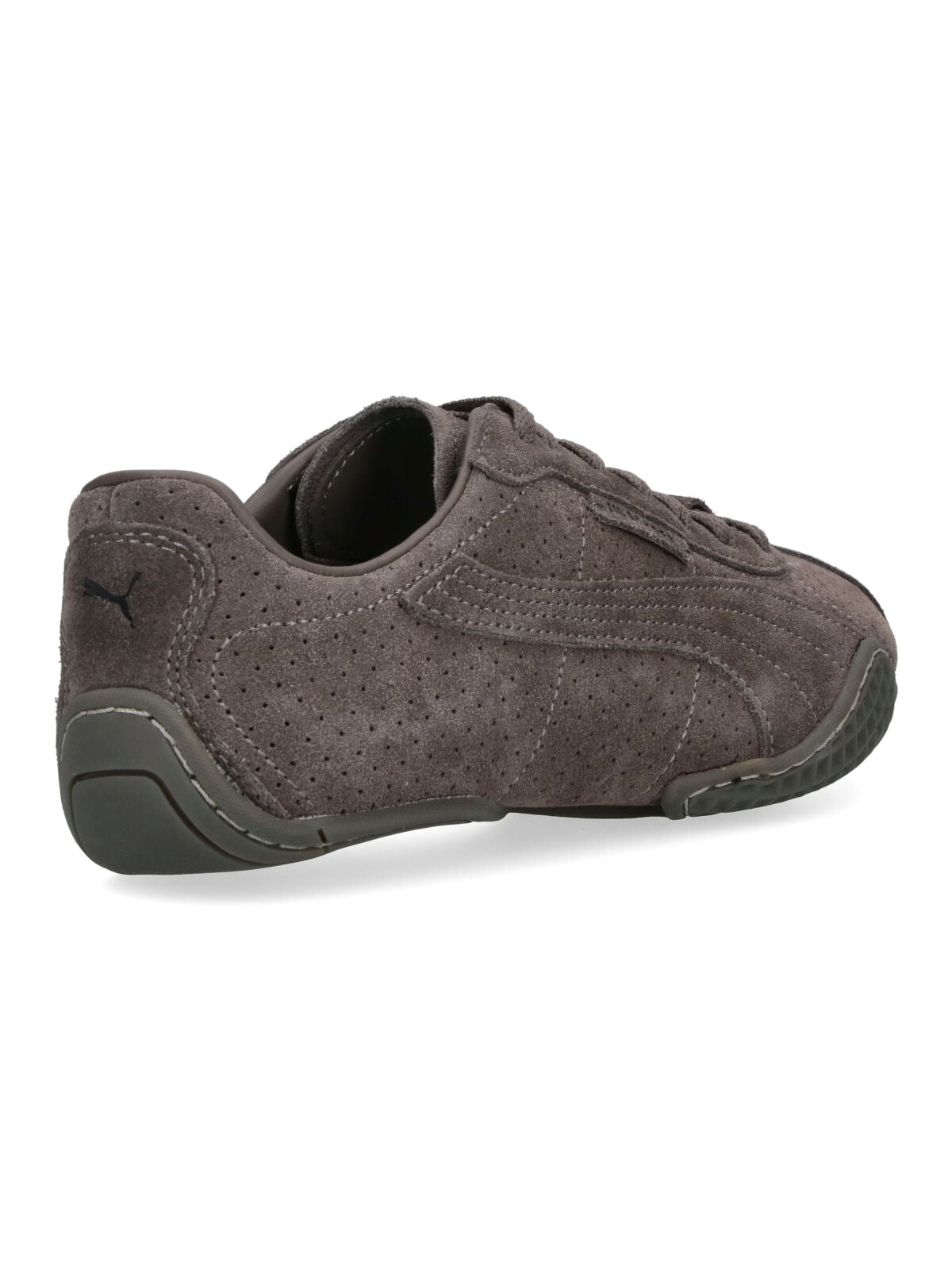 Brown Perforated Leather K-Street Sneakers