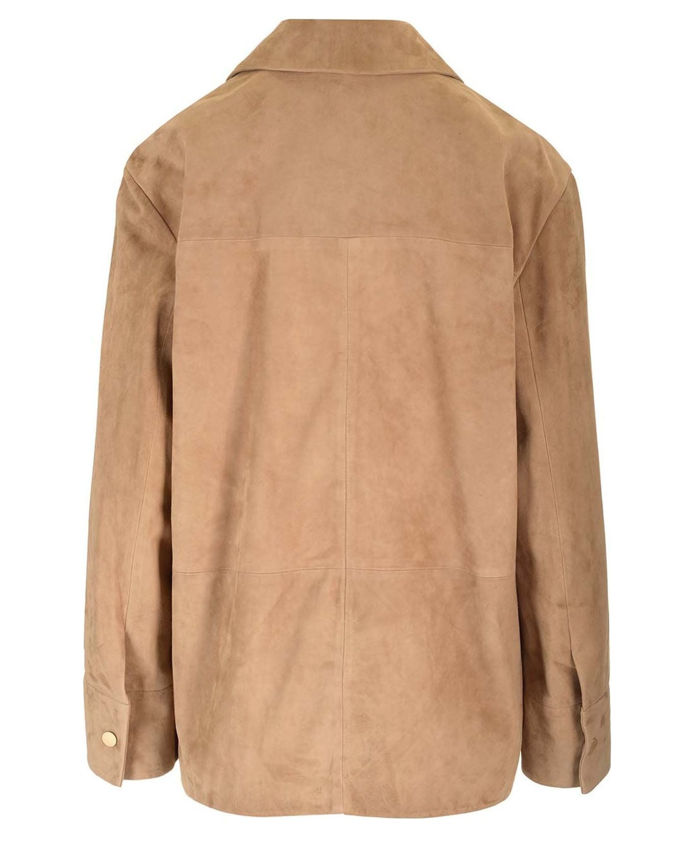 Lambskin Leather Jacket with Classic Collar