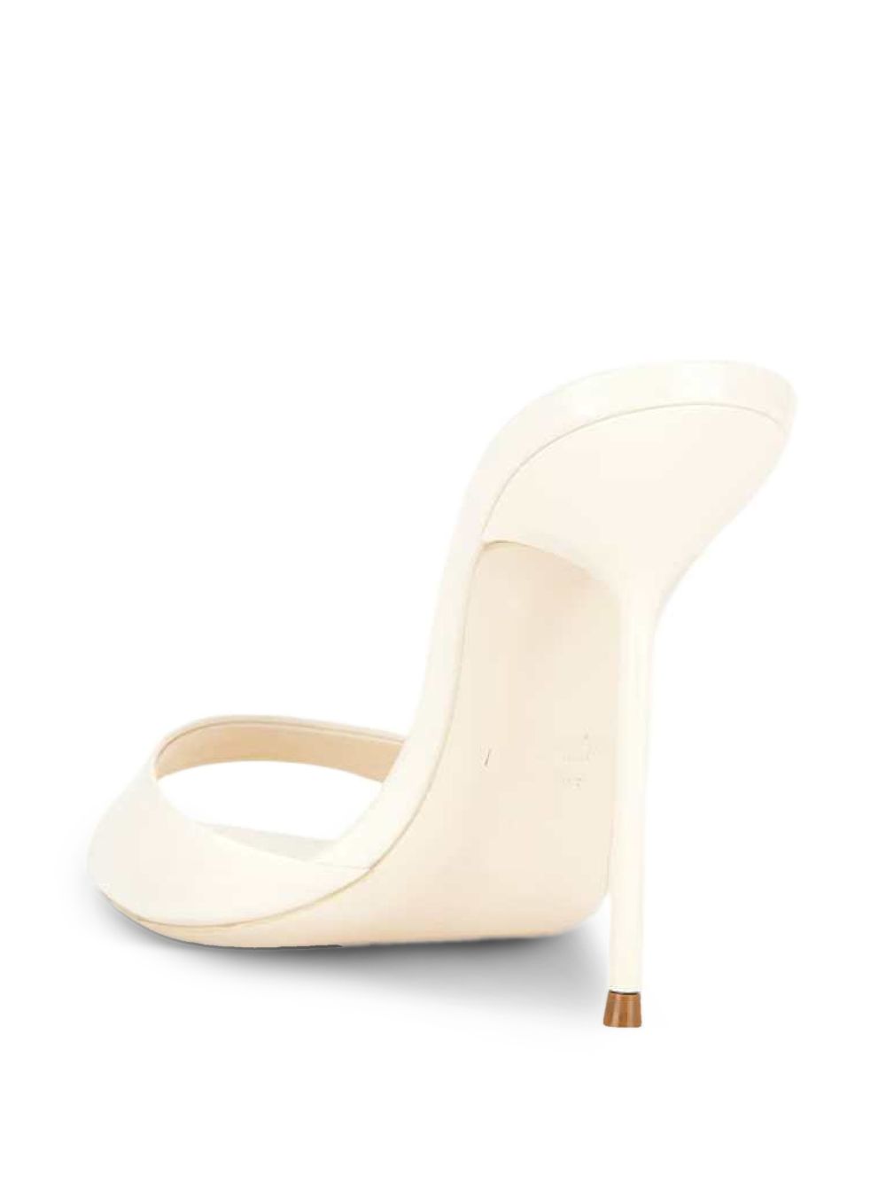 Ivory Silk And Nylon Sandals