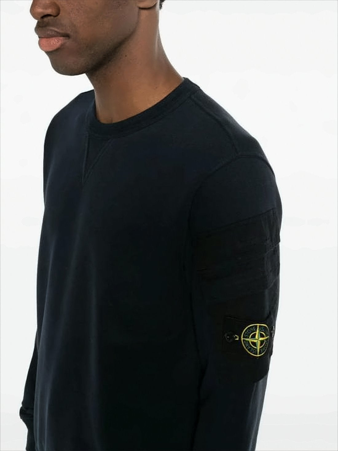 Long-Sleeve Black Sweatshirt with Design