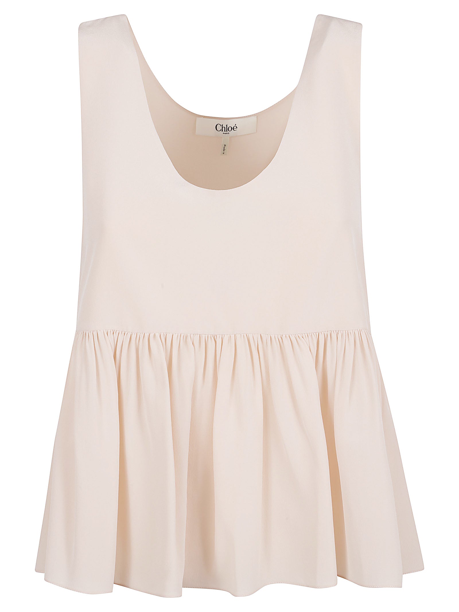 Flowing Gathered Sleeveless Top