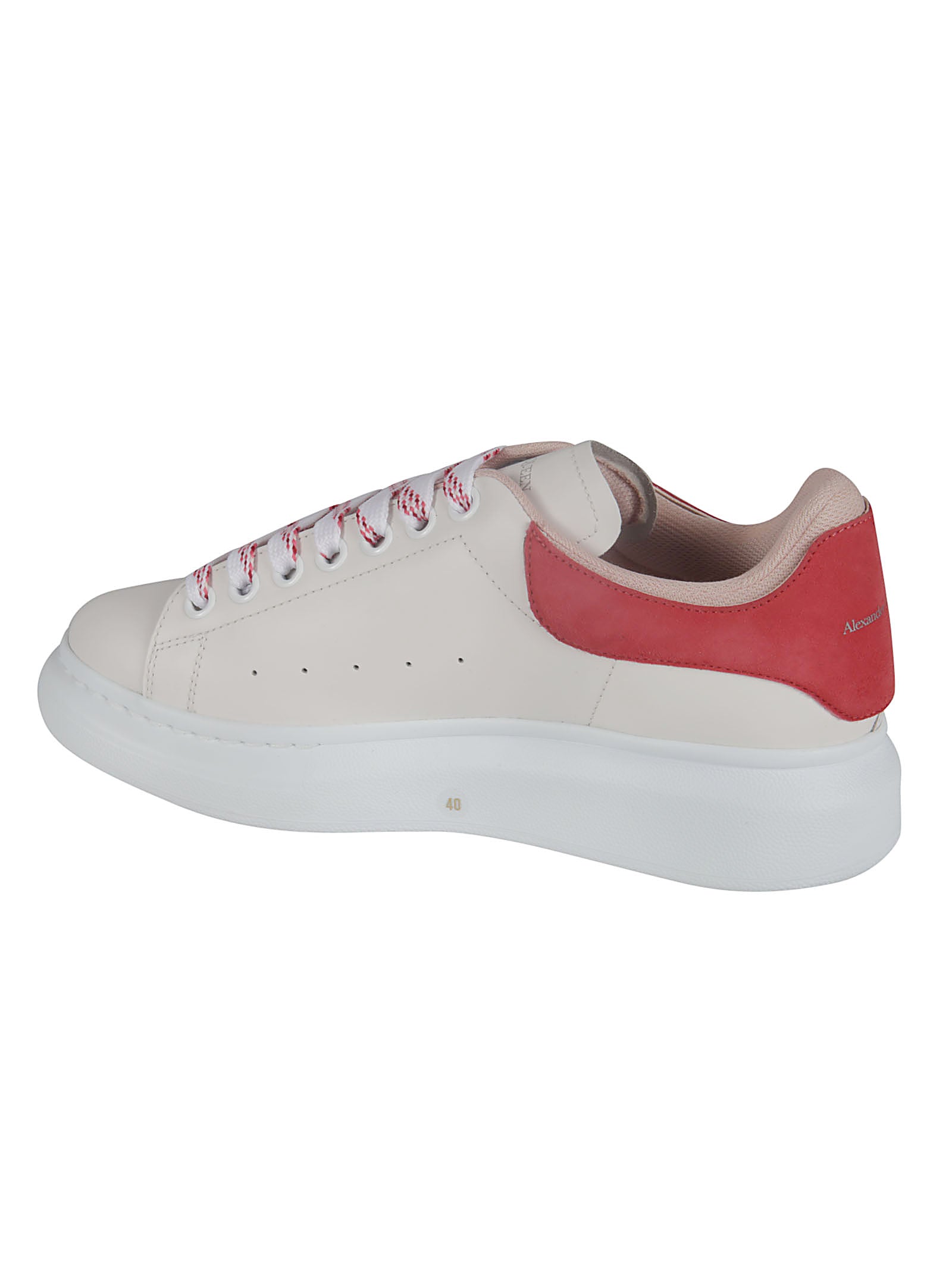 Gładkie skórzane sneakersy