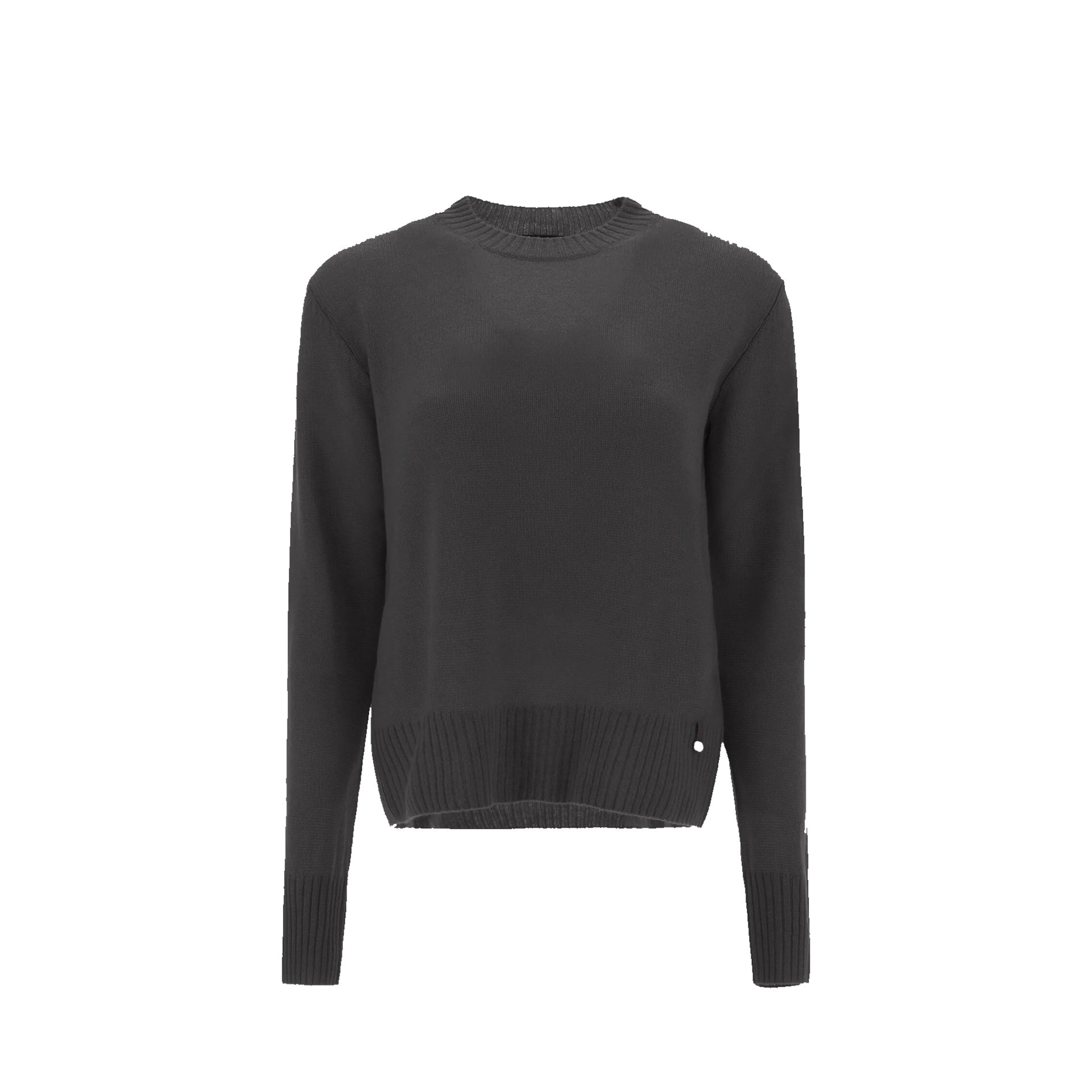 Long-Sleeved Cashmere Sweater with Ribbed Cuffs