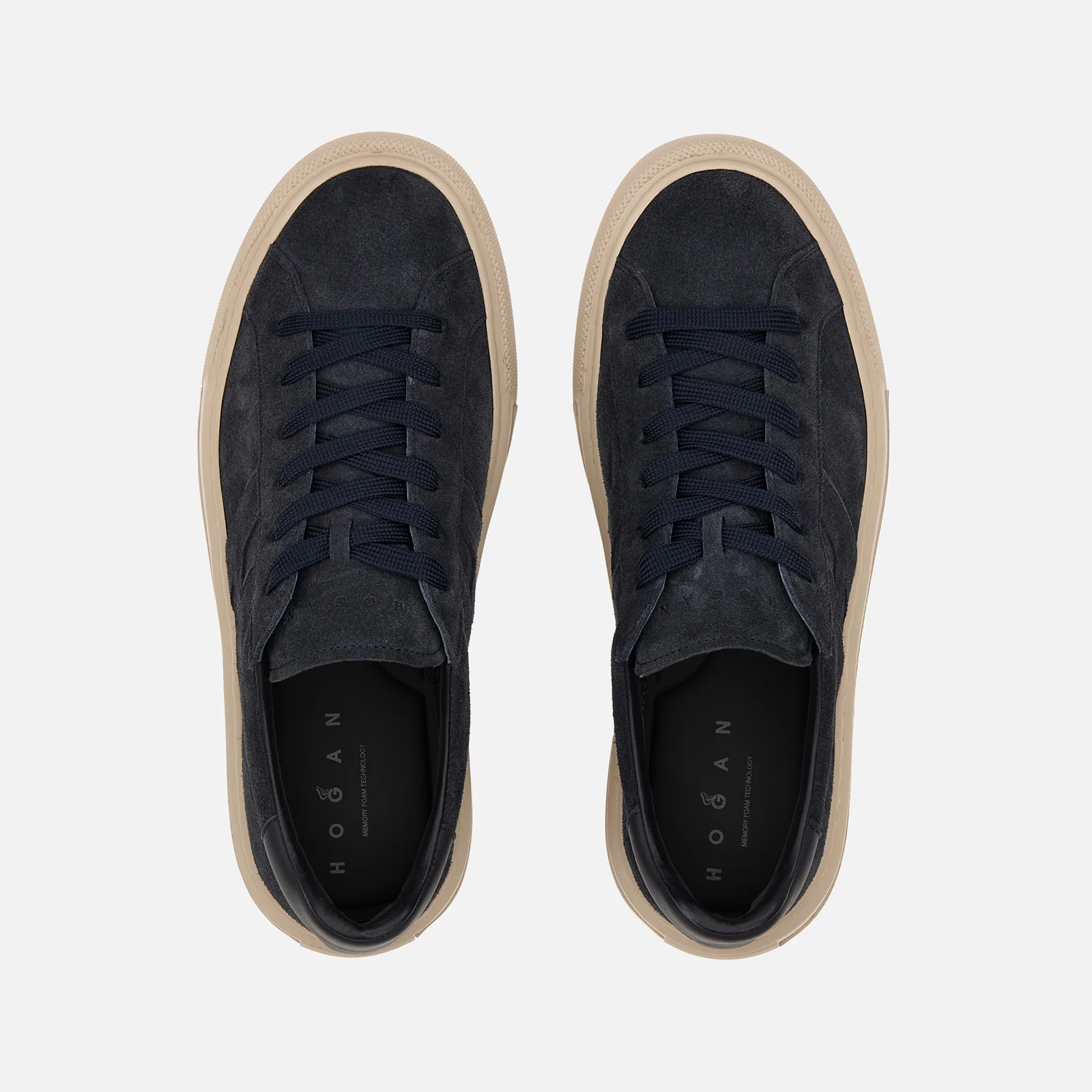 H691 H Low-Top Sneakers With Suede Upper