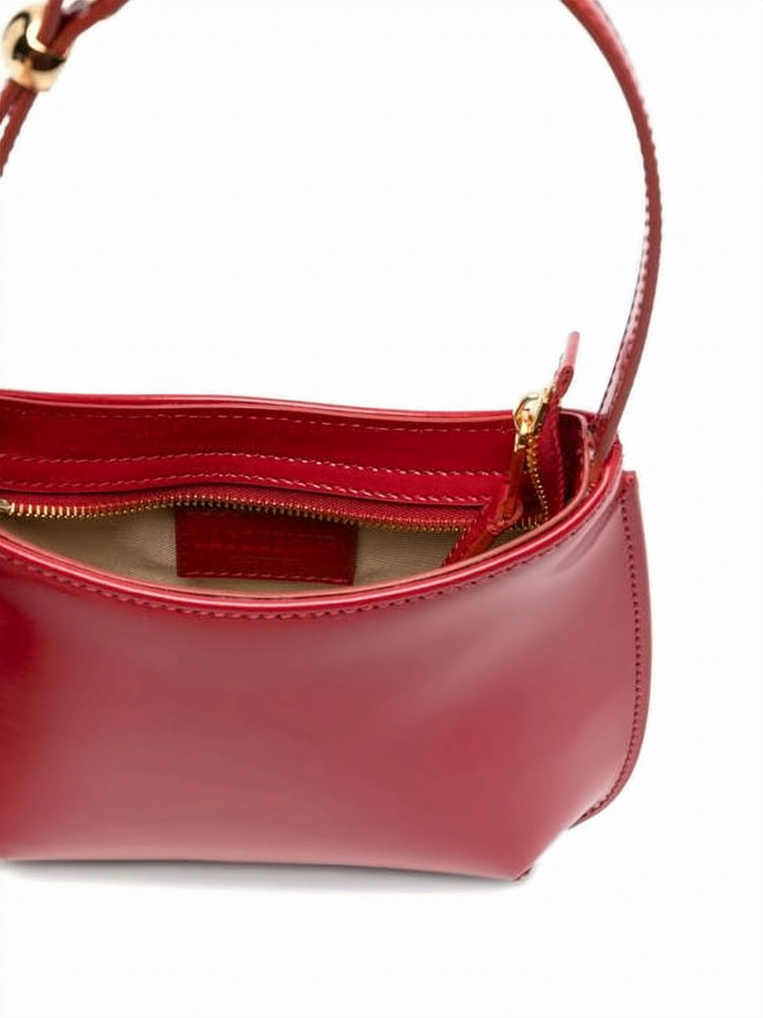 Glossy Red Leather Bag