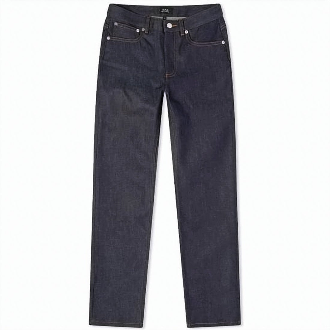 Straight-Leg Denim Pants with Indigo Wash