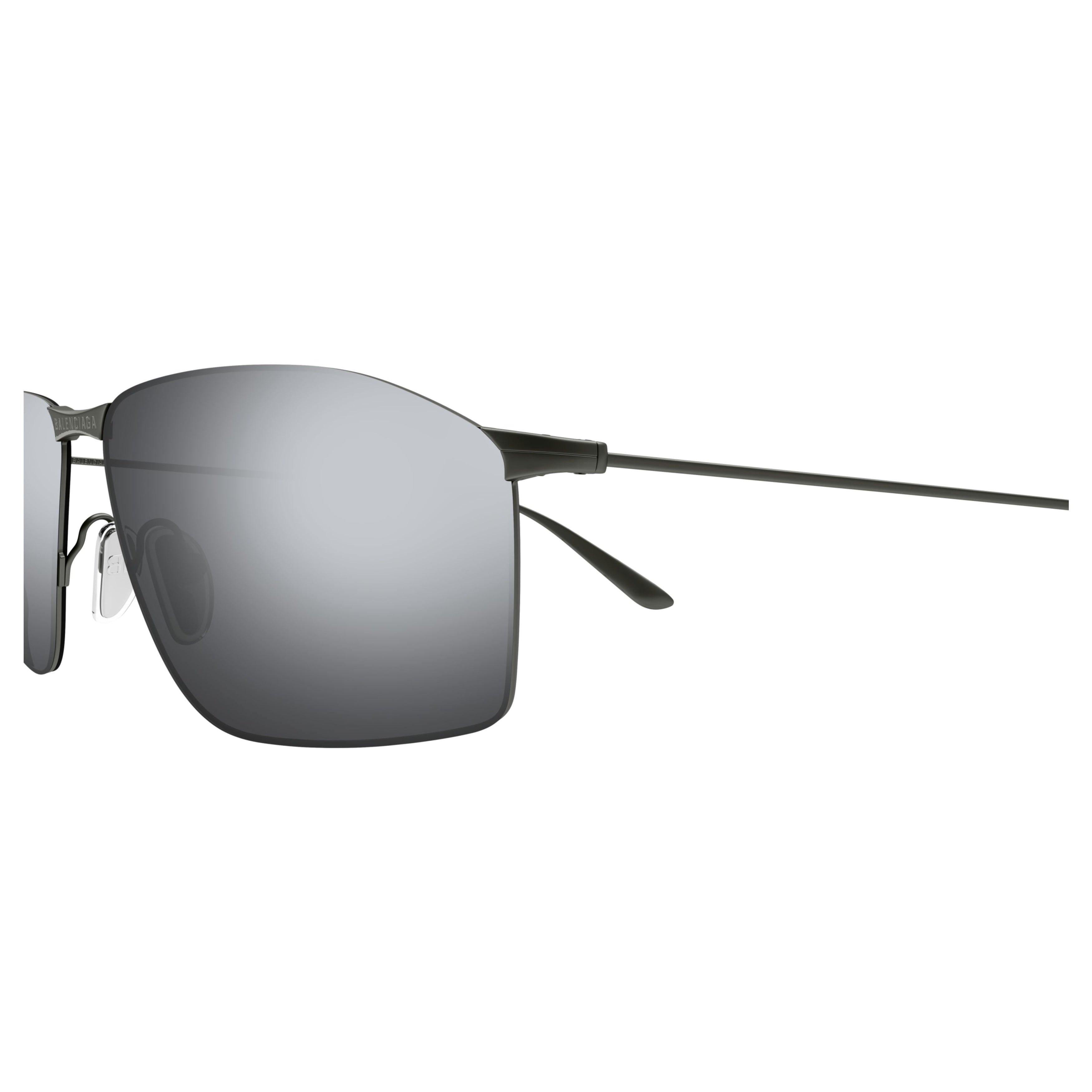 Bb0413s Rectangular Grey-Tinted Sunglasses