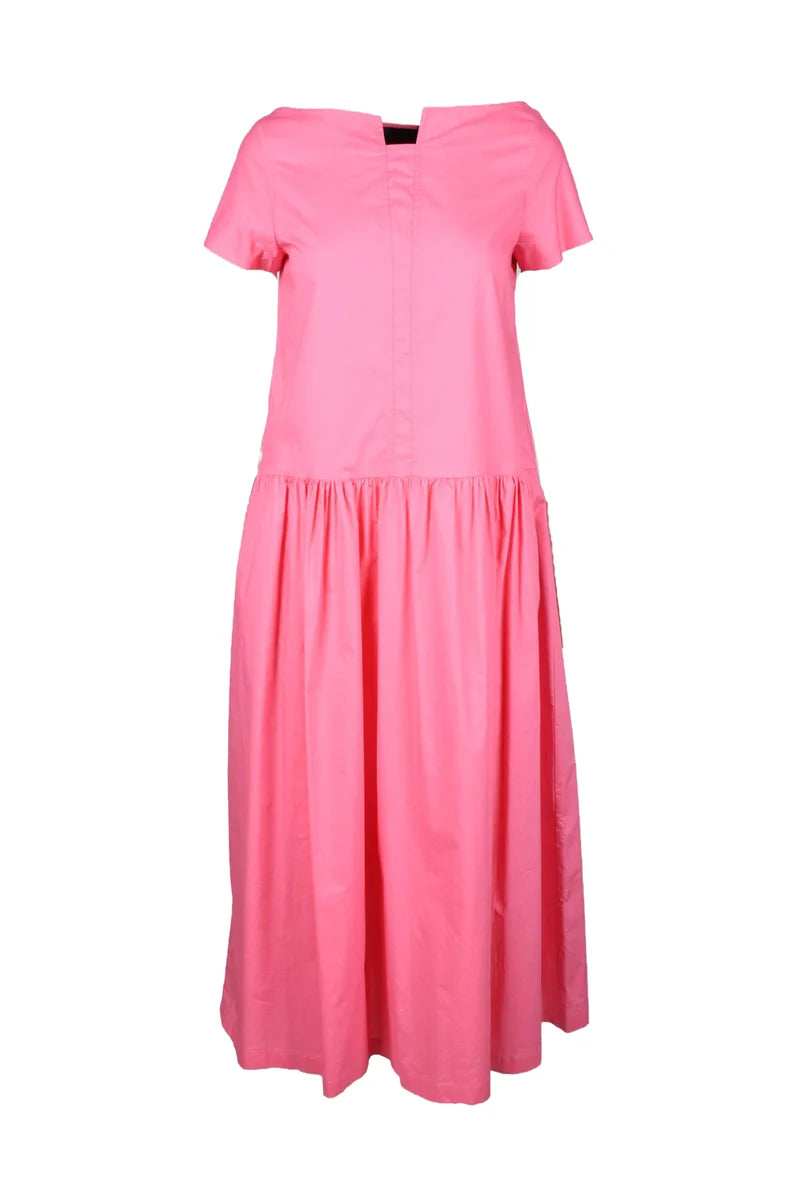 Long Cotton Dress - Pink