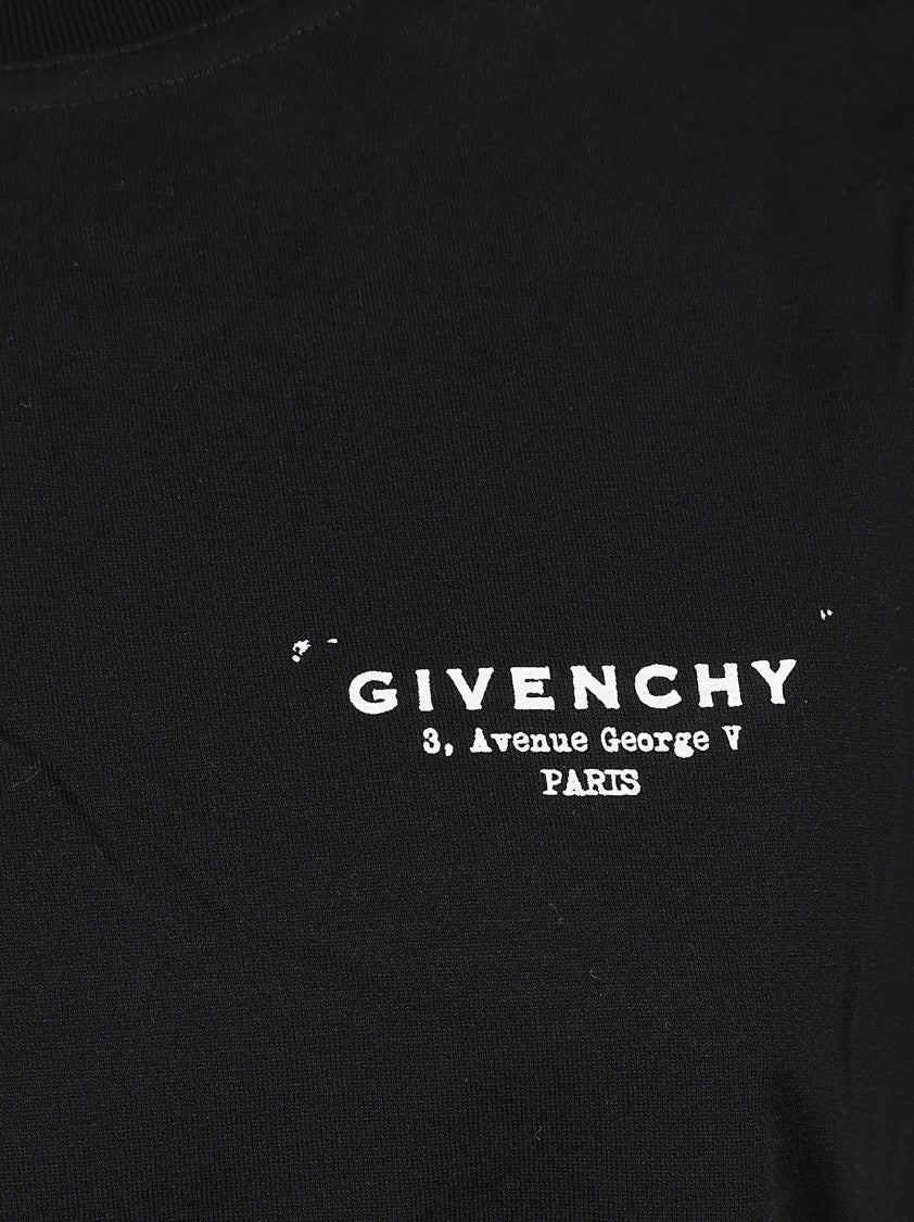 Logo-Embellished Black Cotton T-Shirt