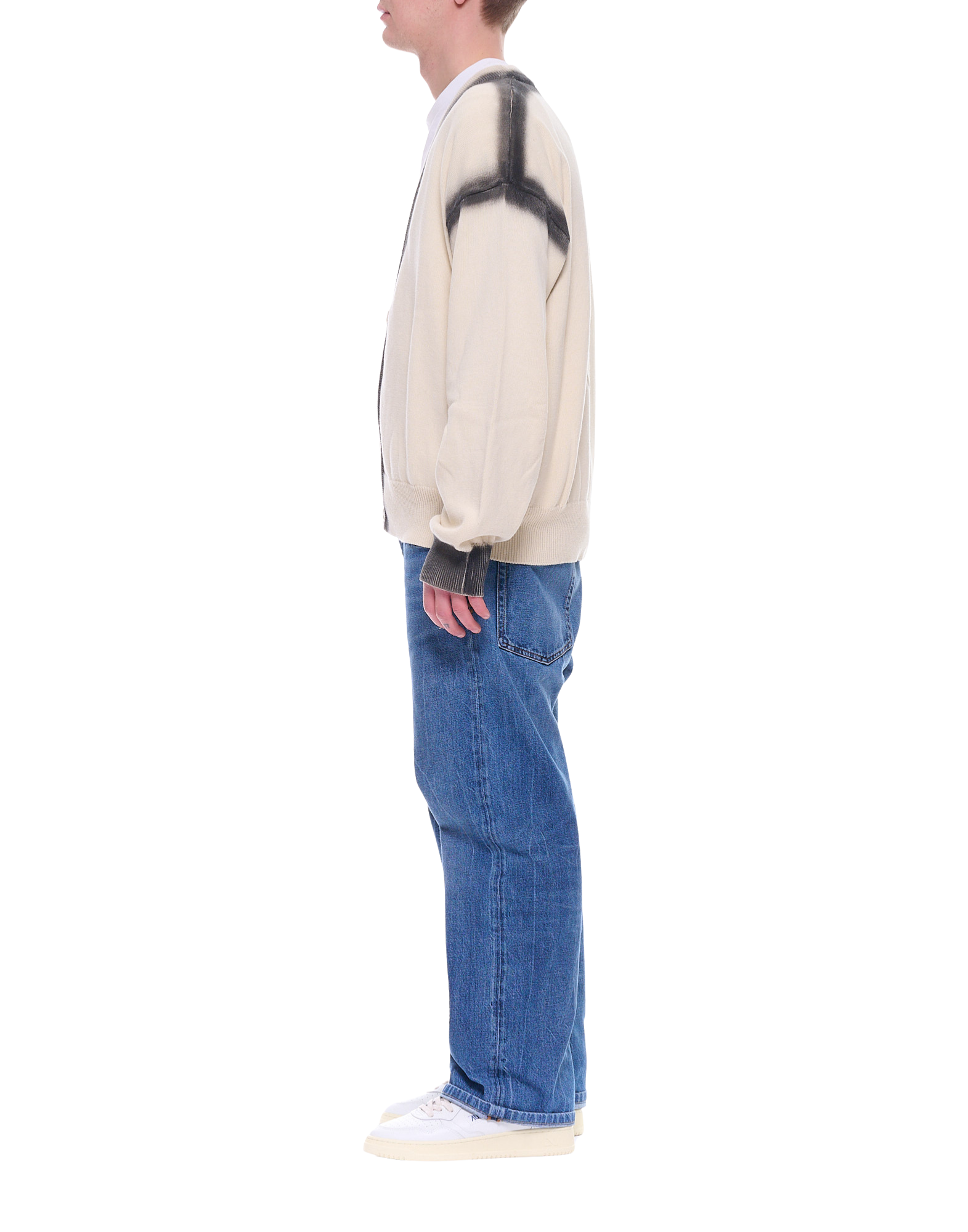 Men’S Cardigan With Contrast Trim