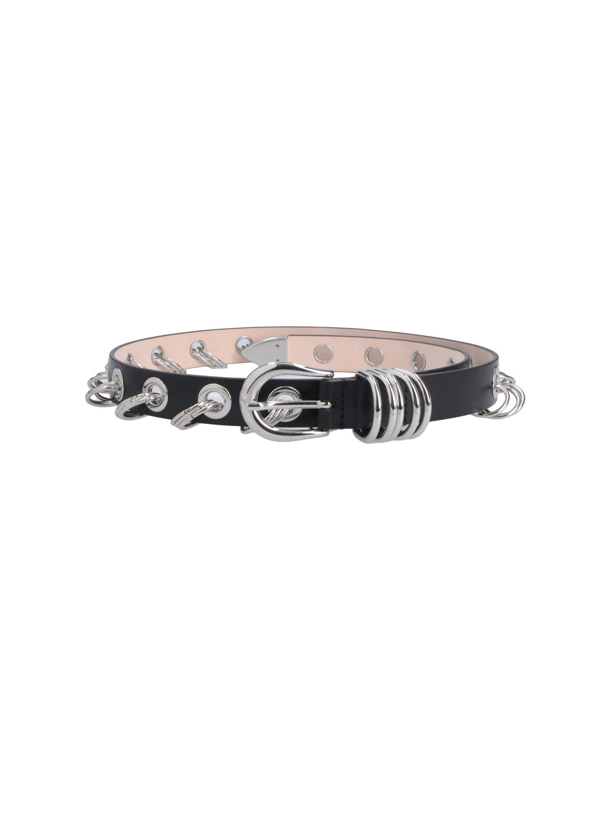 Black Revenge Studded Leather Belt