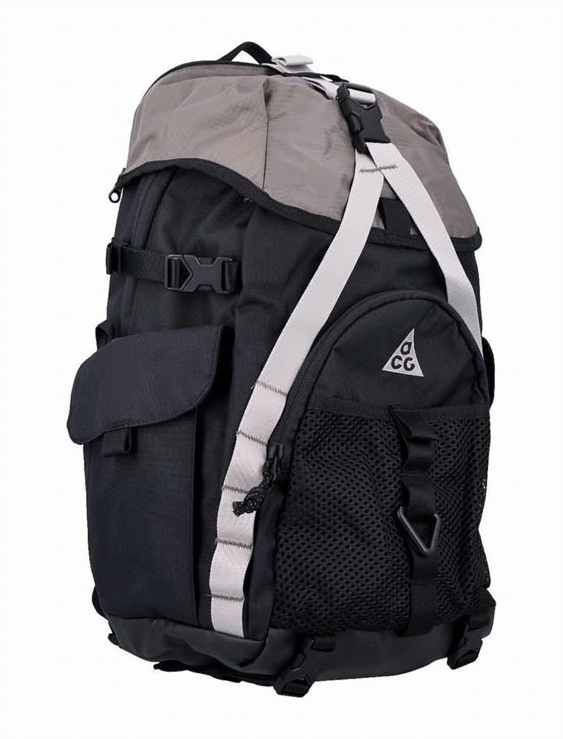 Structured Two-Tone Backpack with Logo Patch