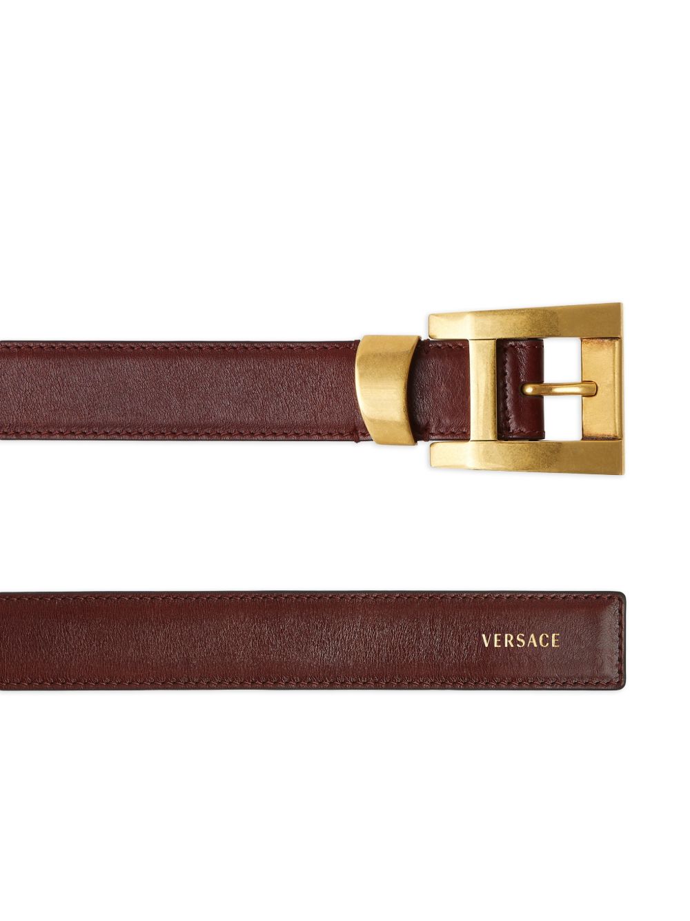 Silk And Nylon Belt With Gold-Tone Buckle And Logo Detail