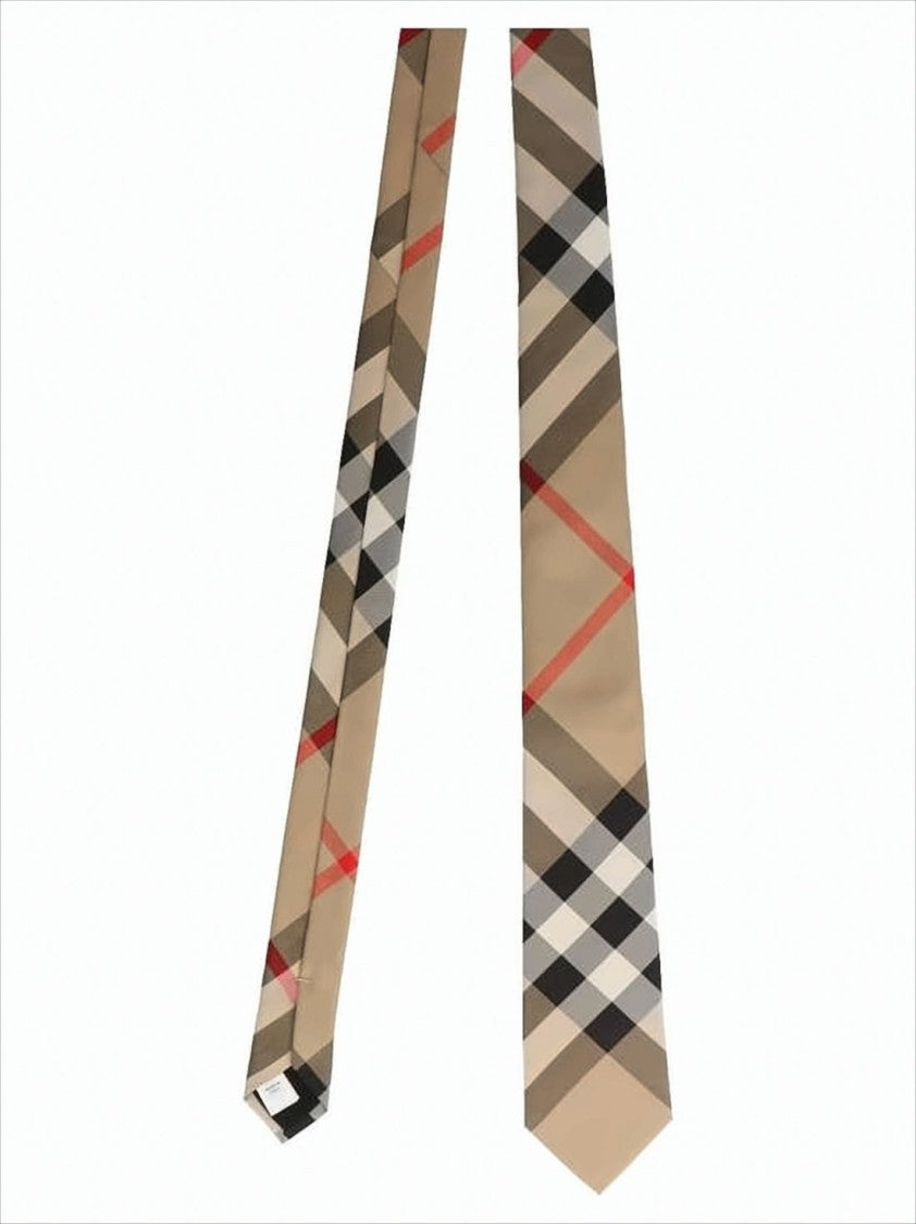 Classic Check Pattern Silk Necktie
