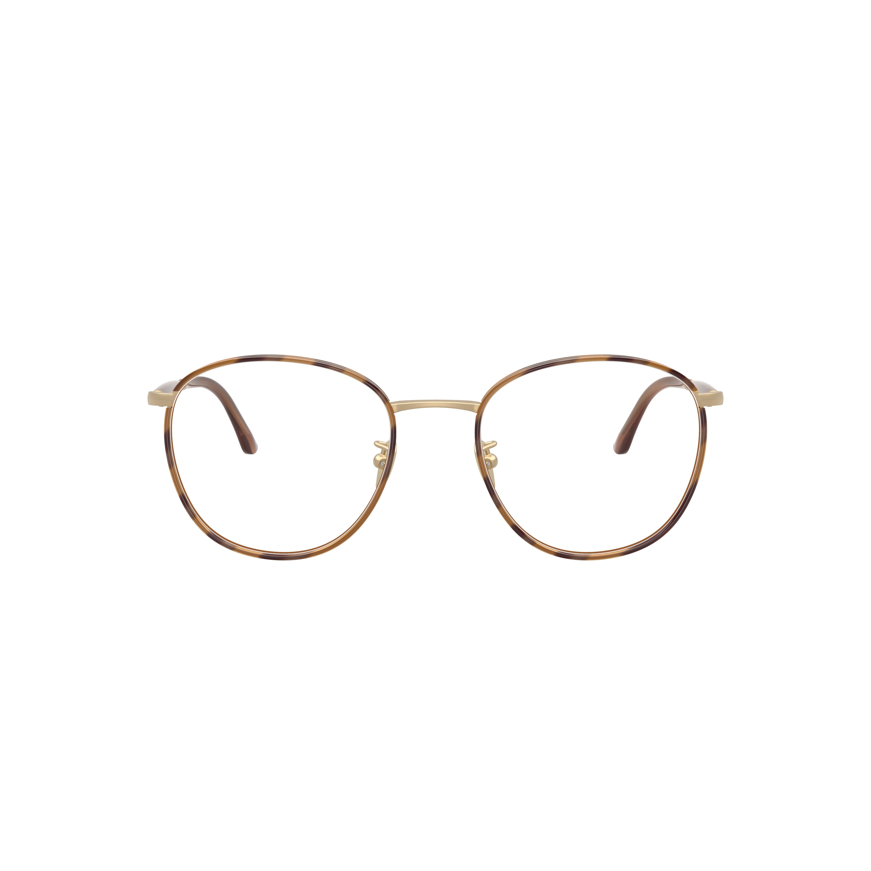0ar5161j Thin Metal Frame Eyeglasses with Tortoiseshell Accents