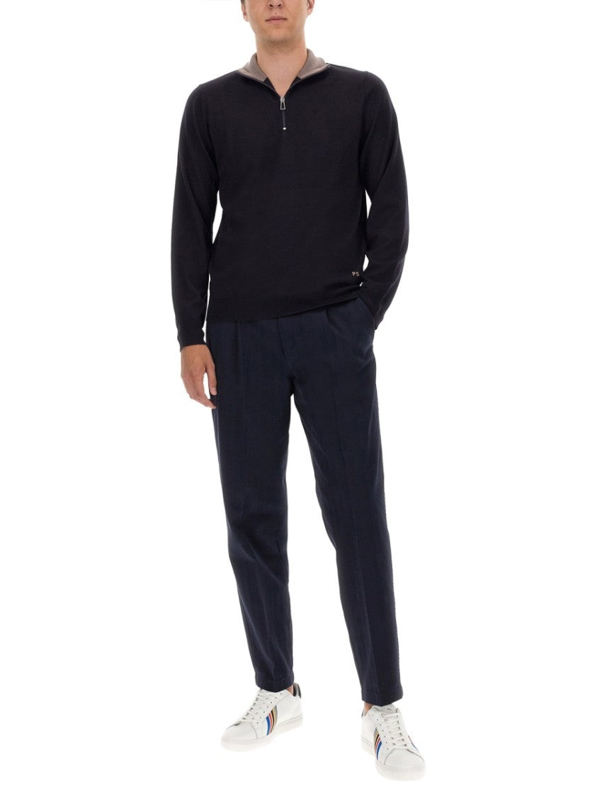 High Collar Black Jersey