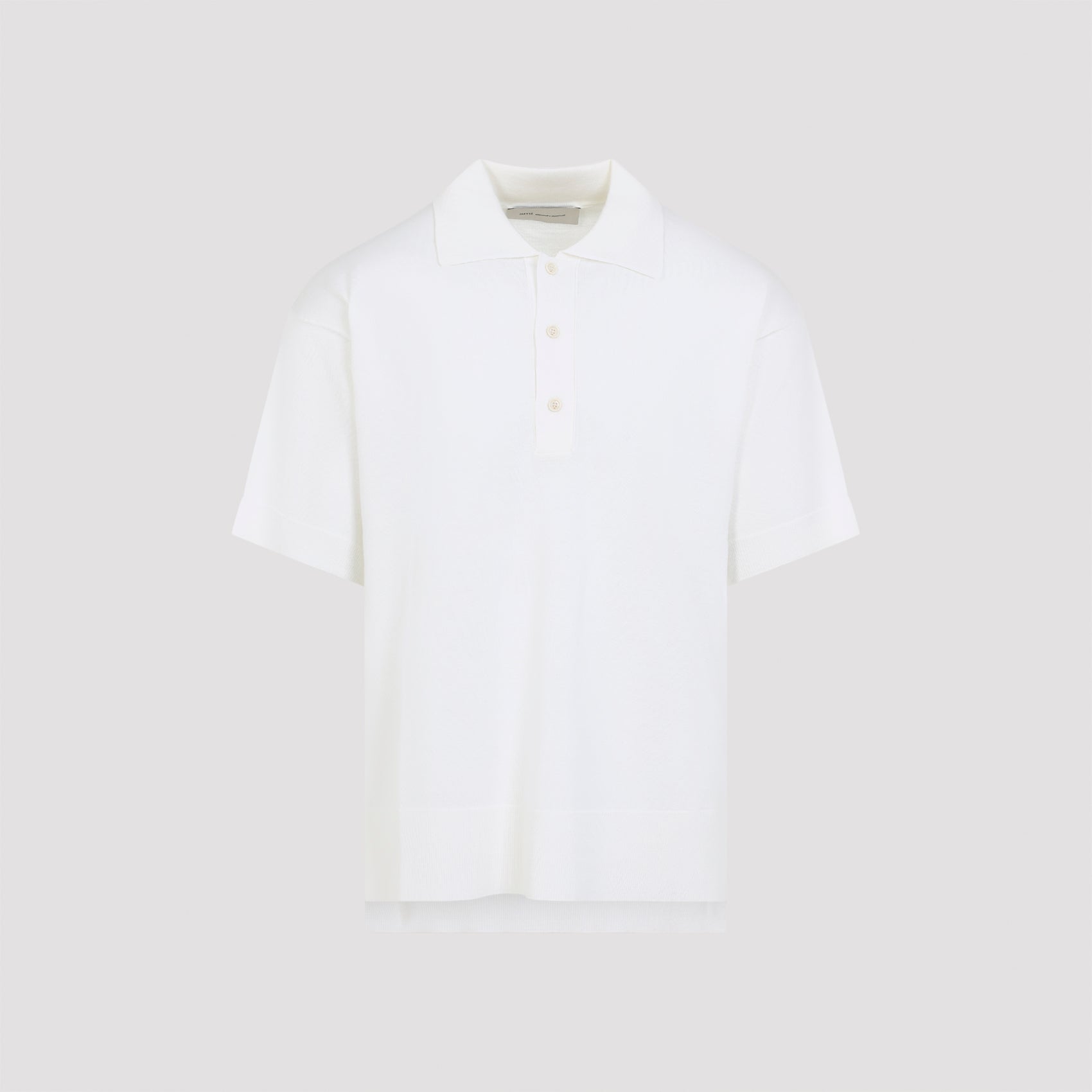 Wool-Silk Blend Polo Shirt with Classic Collar
