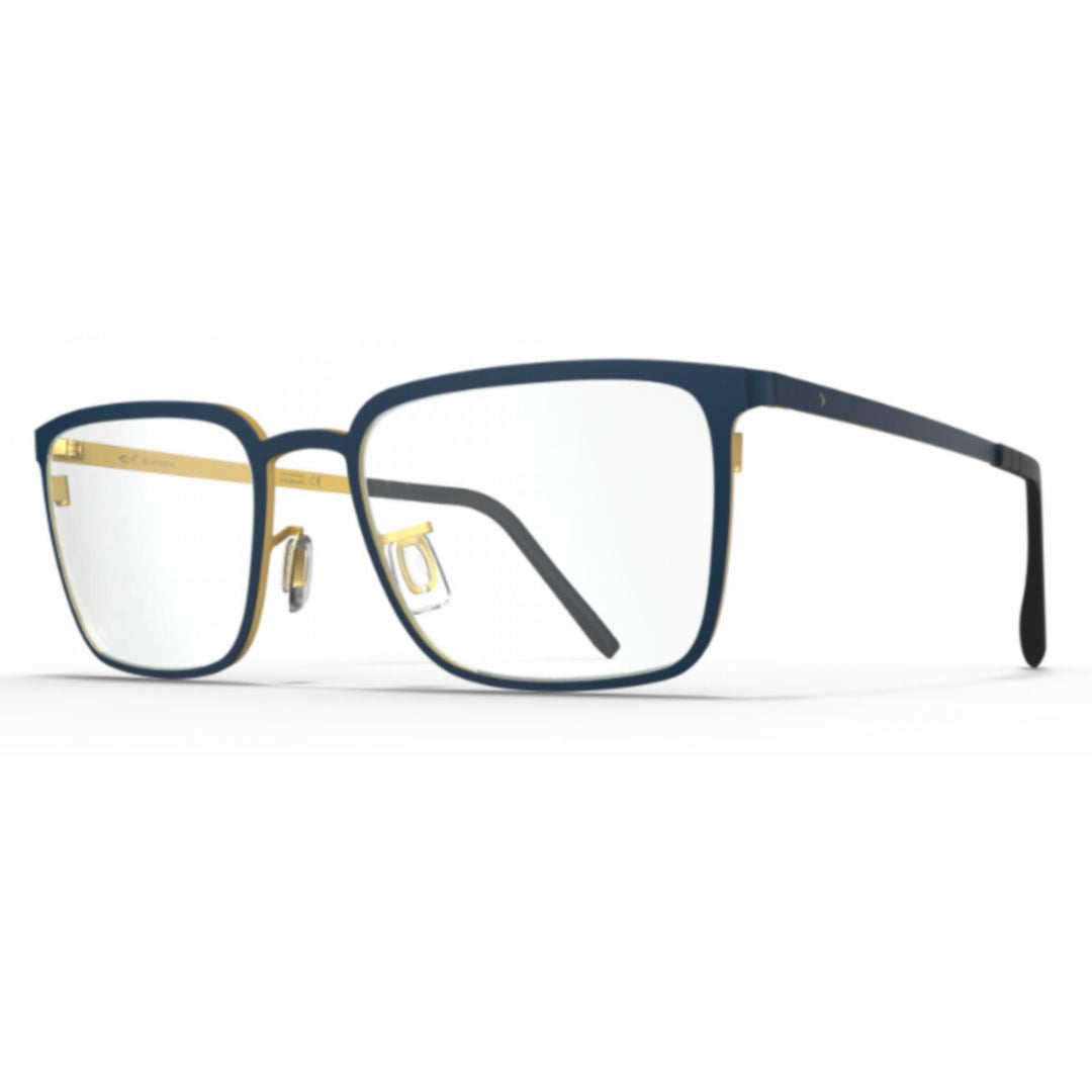 Bf1084 Dover Rectangular Matte Blue Eyeglasses with Adjustable Nose Pads