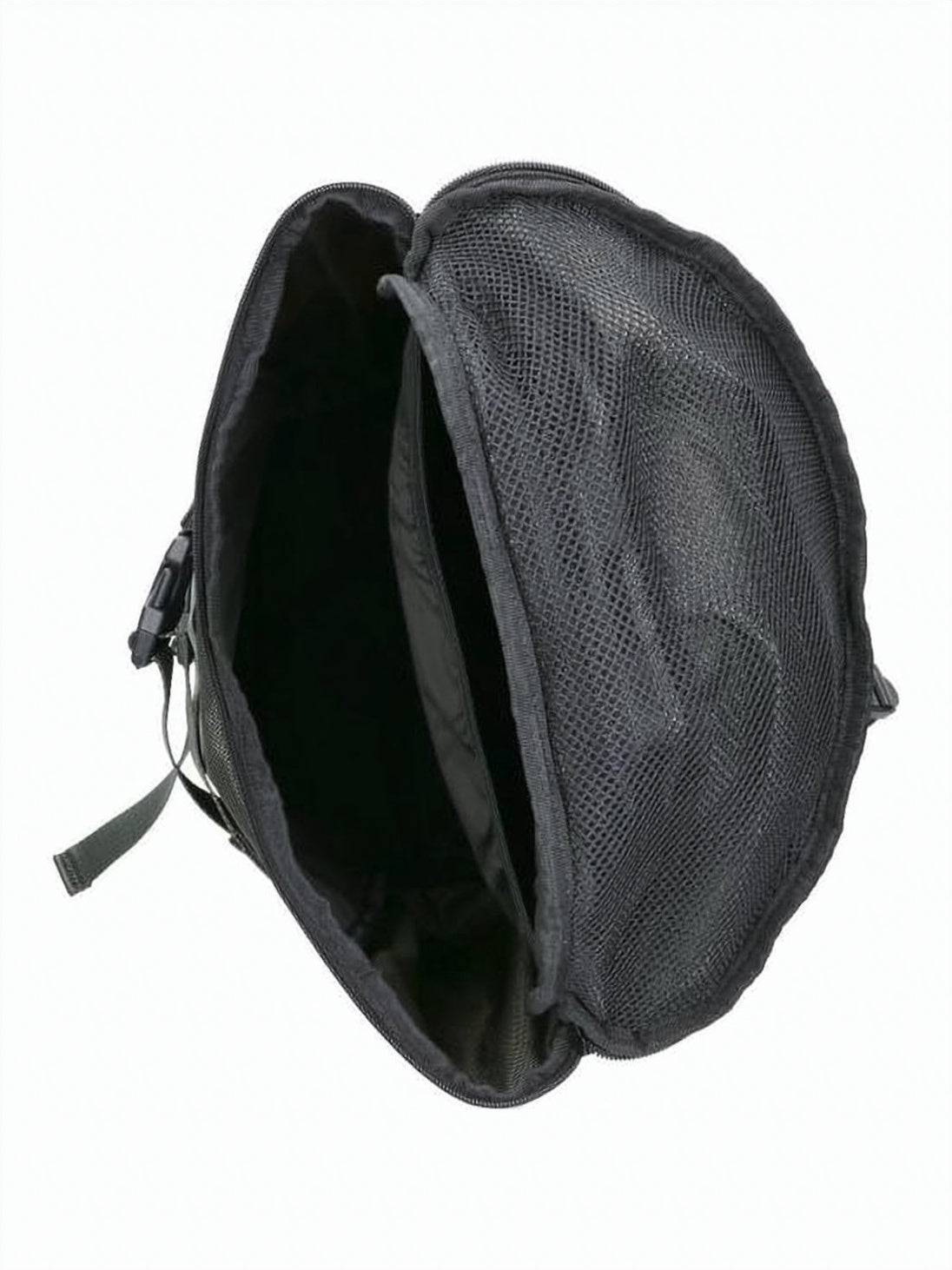 Structured Green Nylon Backpack with Padded Straps