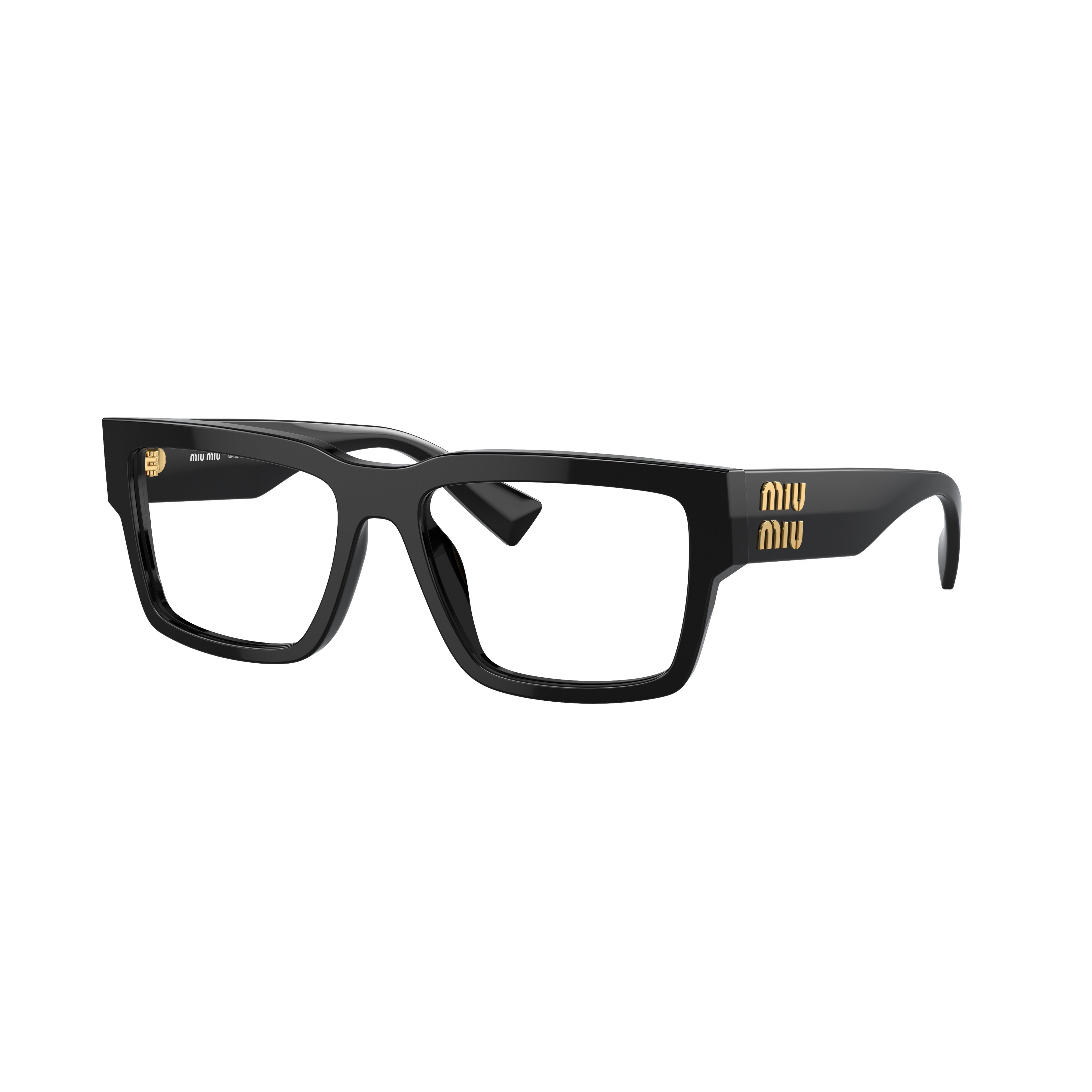 0mu 02xv Rectangular Black Acetate Sunglasses