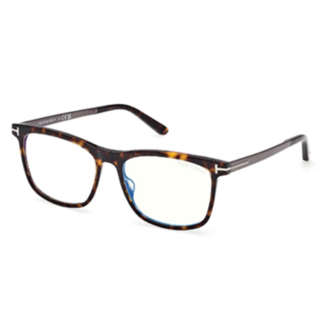Ft6038-B Tortoiseshell Rectangular Eyeglasses