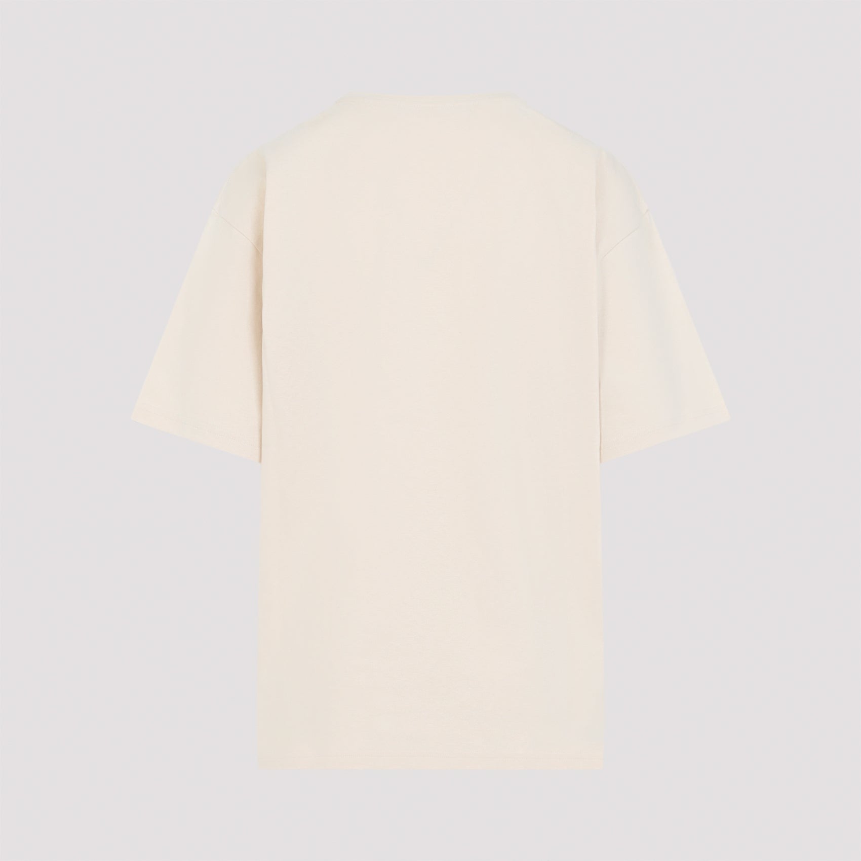 T-shirt z krótkim rękawem o luźnym kroju z kwiatowym napisem