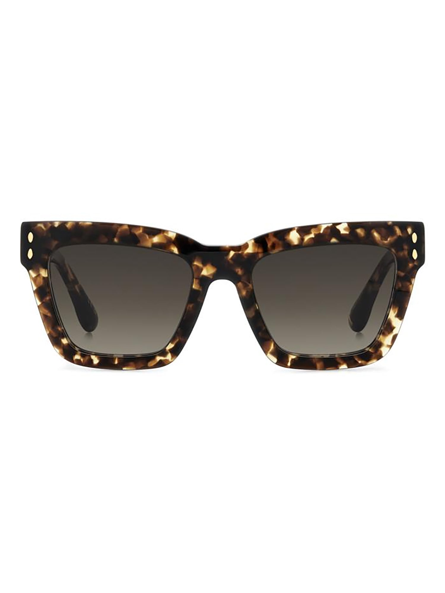 Oversized Square Tortoiseshell Sunglasses With Detail