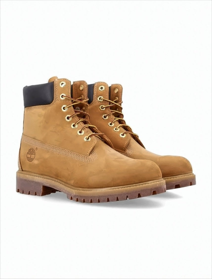 Ankle-High Boots with Padded Collar